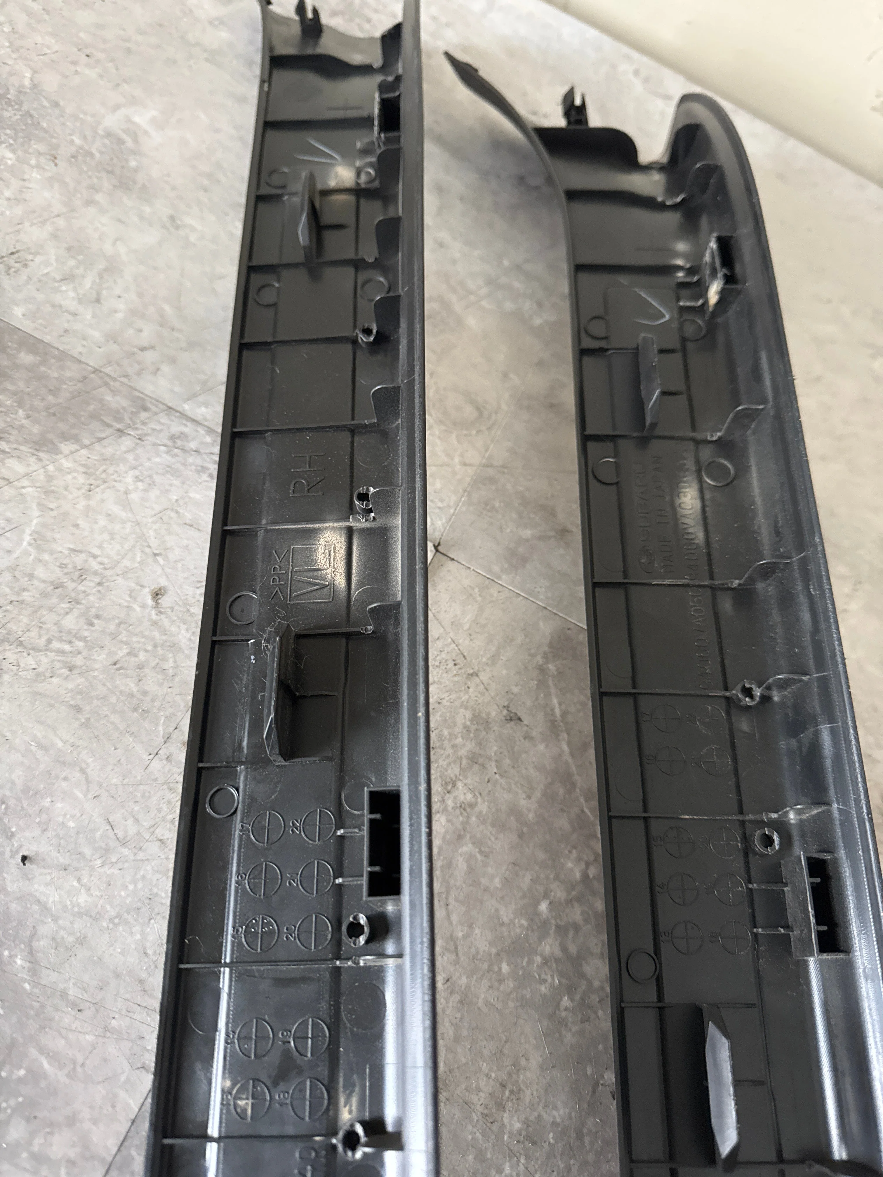 2015-2021 Subaru WRX STi Front OEM Door Sill Trim Set J3 - Image 9