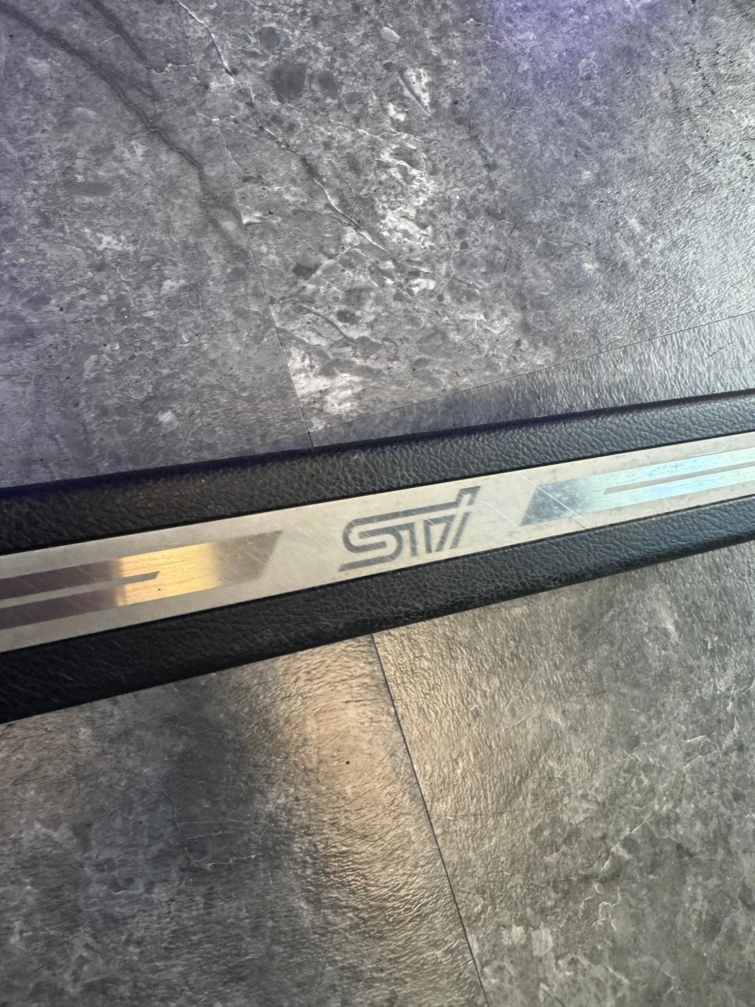 2015-2021 Subaru WRX STi OEM Front Door Sill Trim LH J3 - Image 2