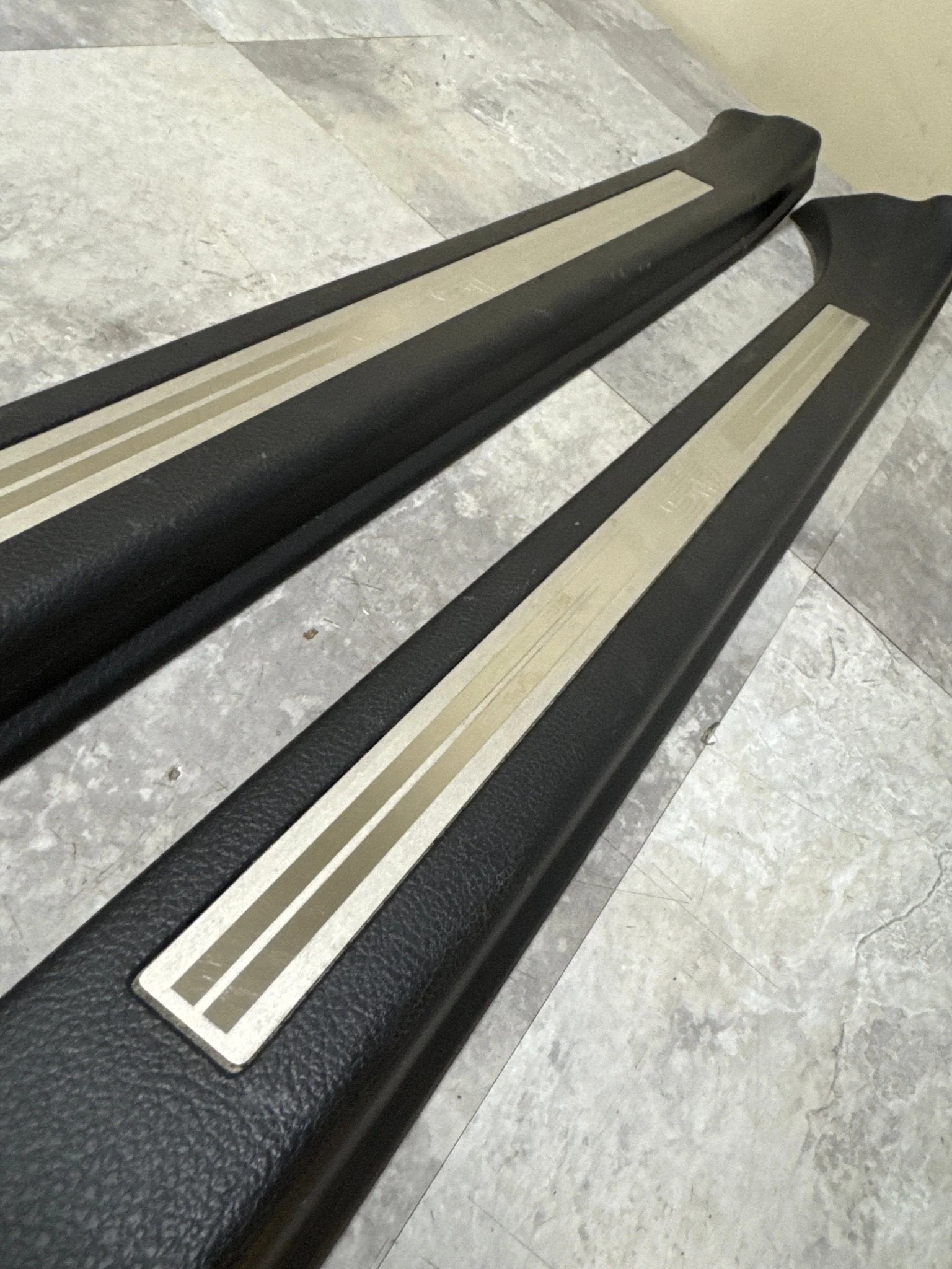 2015-2021 Subaru WRX STi Front OEM Door Sill Trim Set (2) J3 - Image 2
