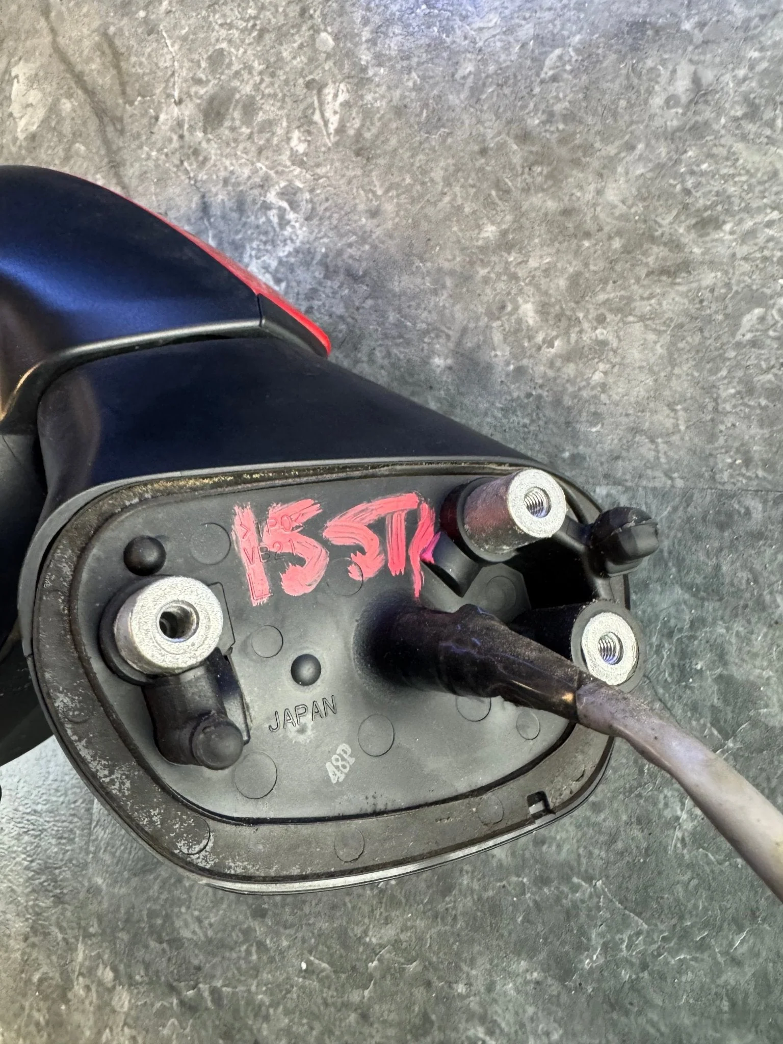 2015-2021 Subaru WRX STi LH OEM Driver Side Mirror Turn Signal Light Lightning Red (C7P) M2 - Image 3