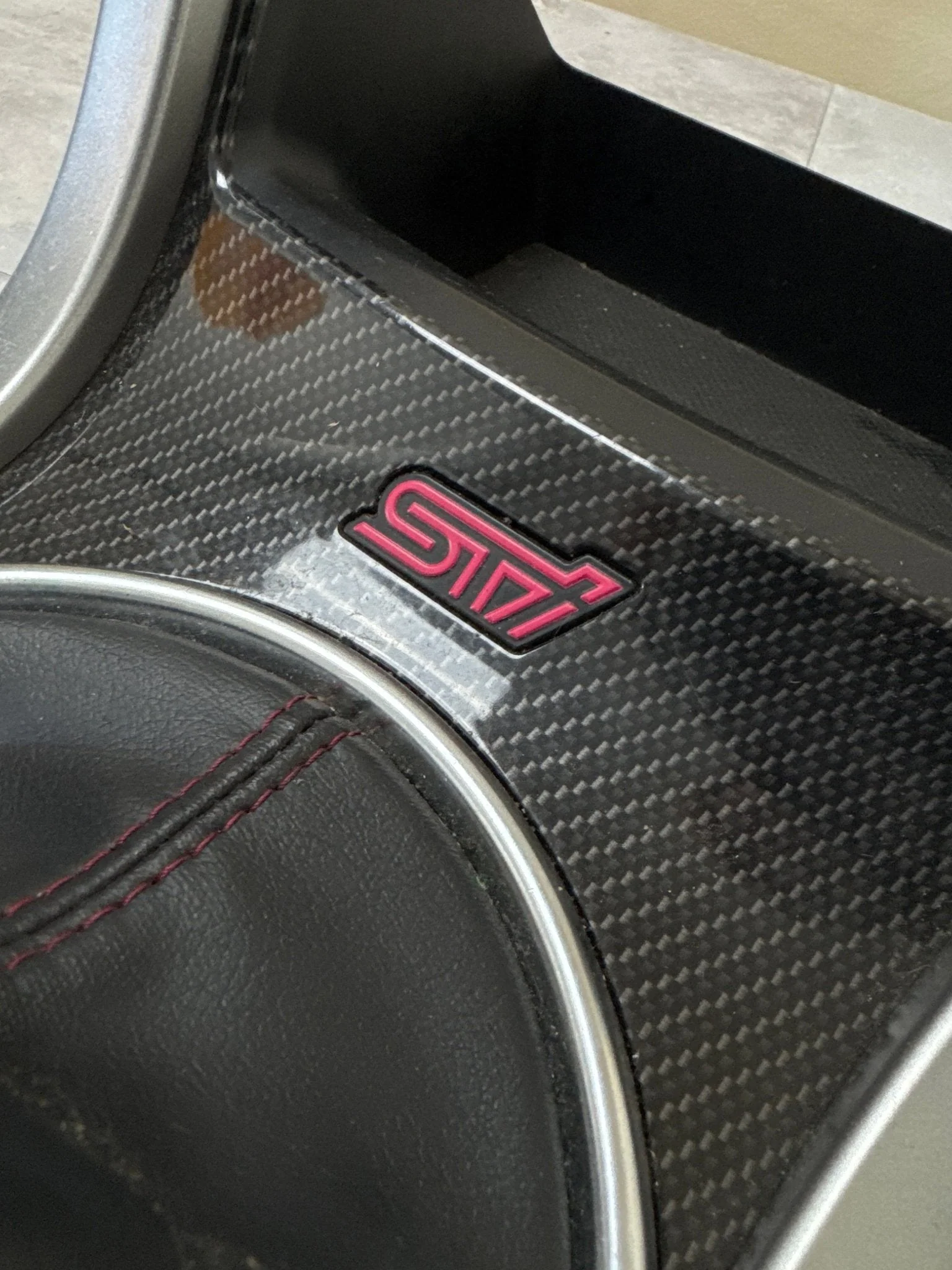 2015-2021 Subaru WRX STi Manual OEM Shifter Trim SMALL HOLE M2 - Image 3