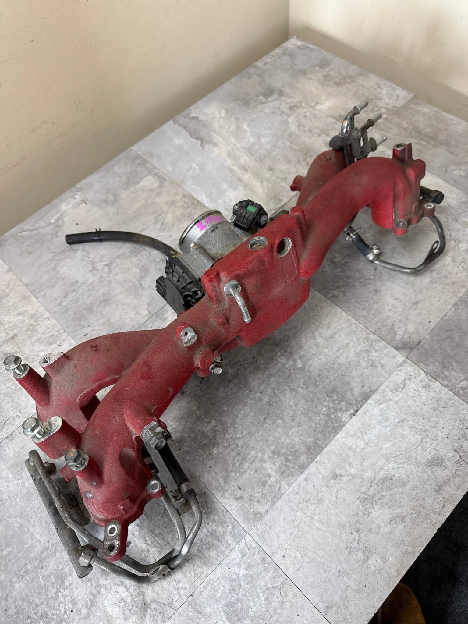 2015-2021 Subaru WRX STi Engine OEM Motor Intake Manifold Assembly Lines / Throttle Body J1