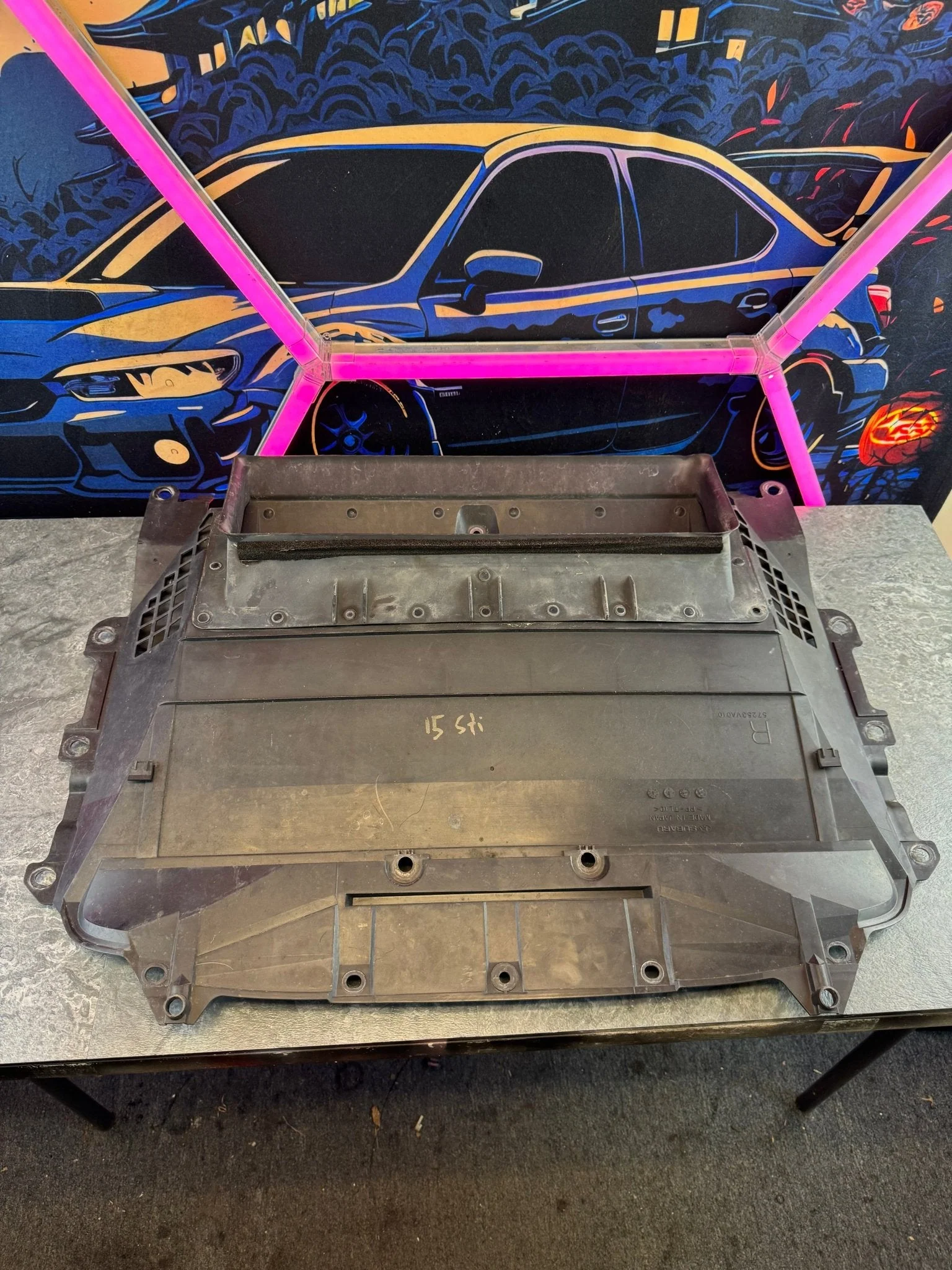 2015-2021 Subaru WRX STi OEM Hood Scoop Air Duct Shroud Insert R1 - Image 5