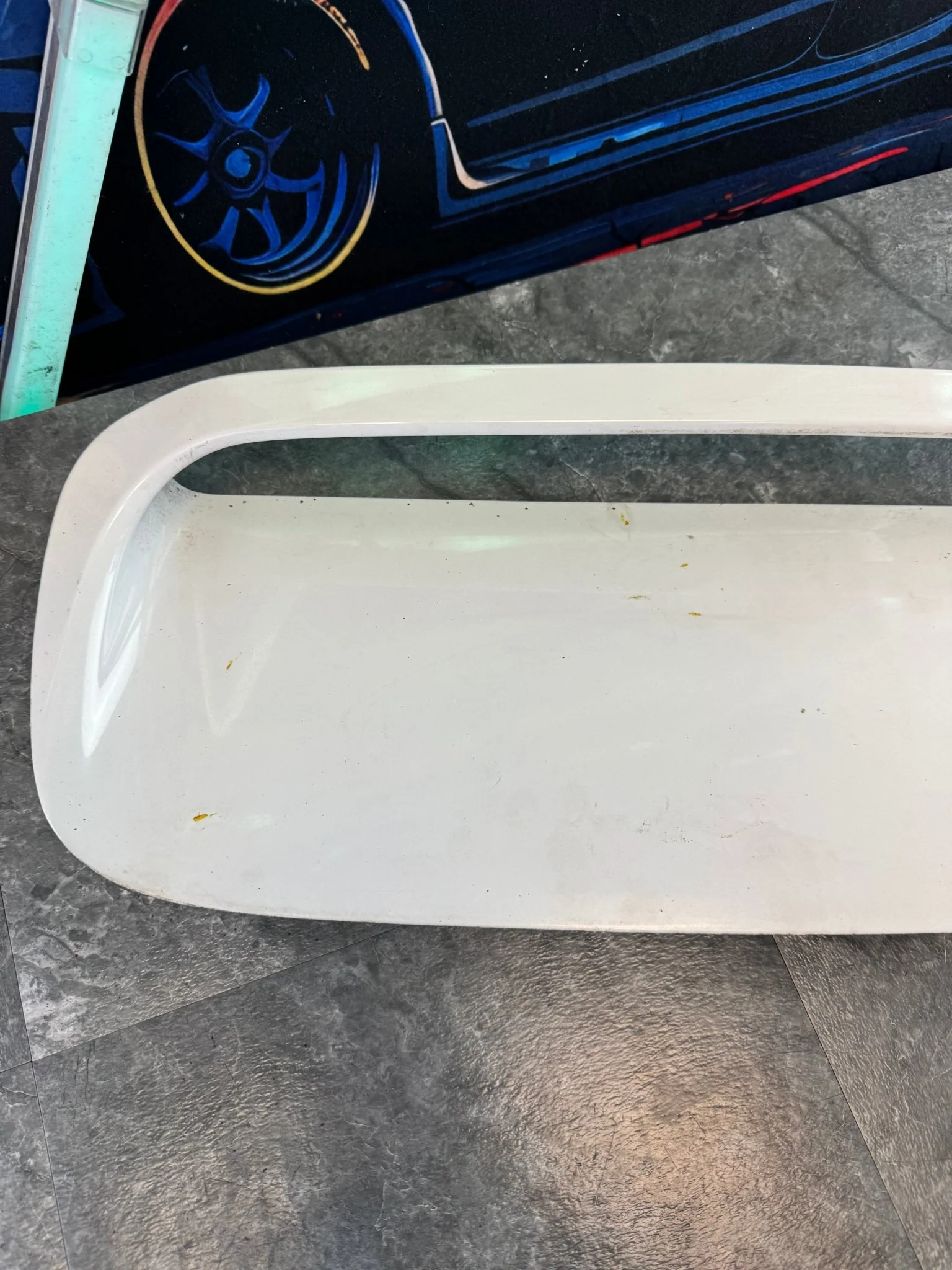 2015-2021 Subaru WRX STI OEM Hood Scoop White Vent Genuine Assembly Crystal White Pearl H2 - Image 3