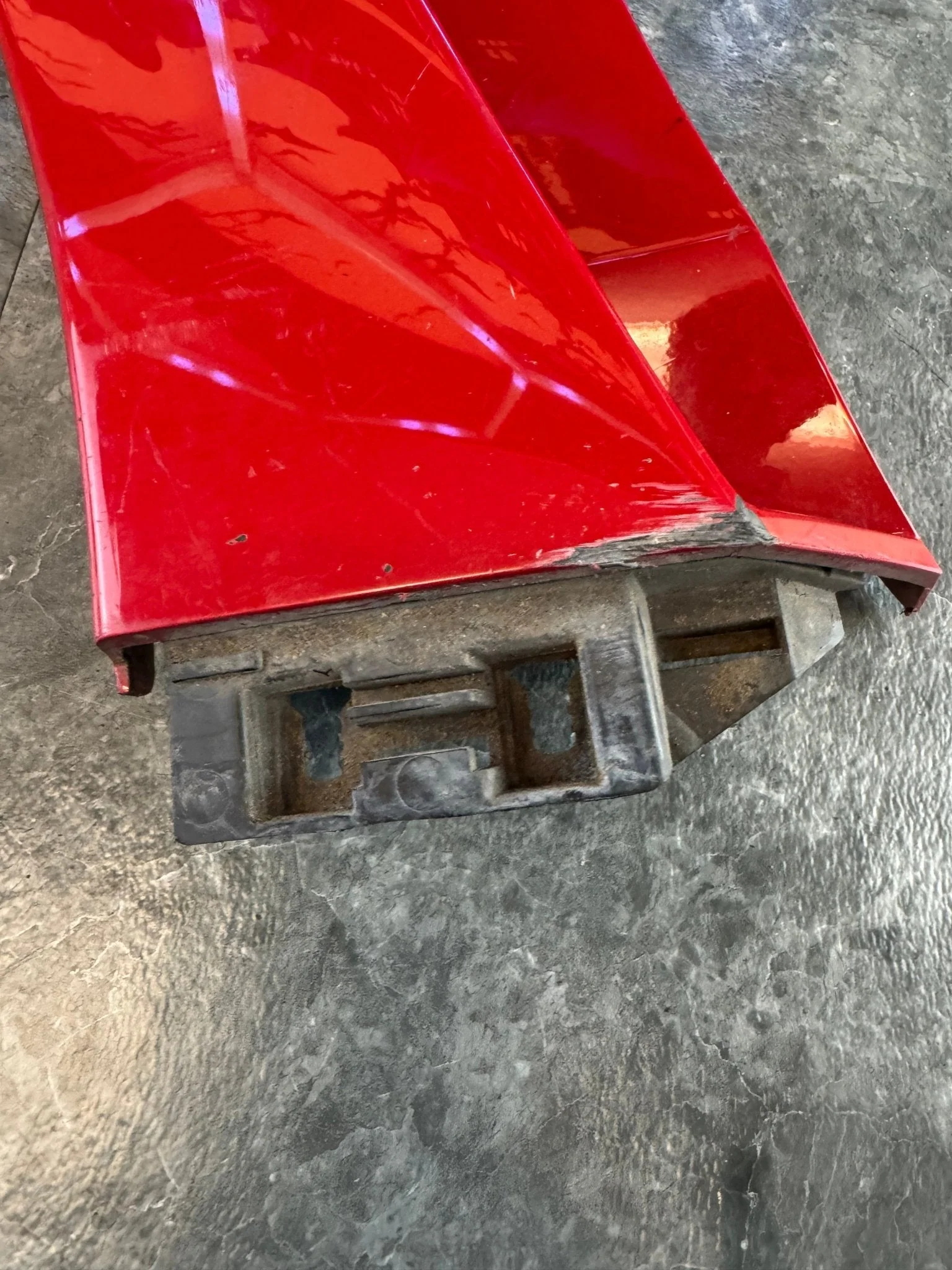 2015-2021 Subaru WRX STi OEM Left LH Fender Molding (C7P Lightning Red) J3 - Image 2