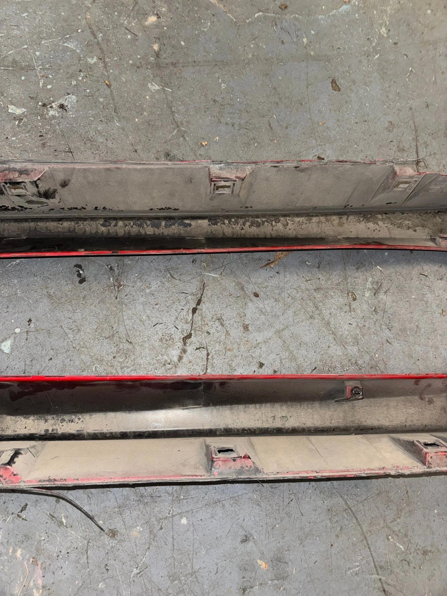 2015-2021 Subaru WRX STi OEM Side Skirts Lightning Red C7P Color - Image 8