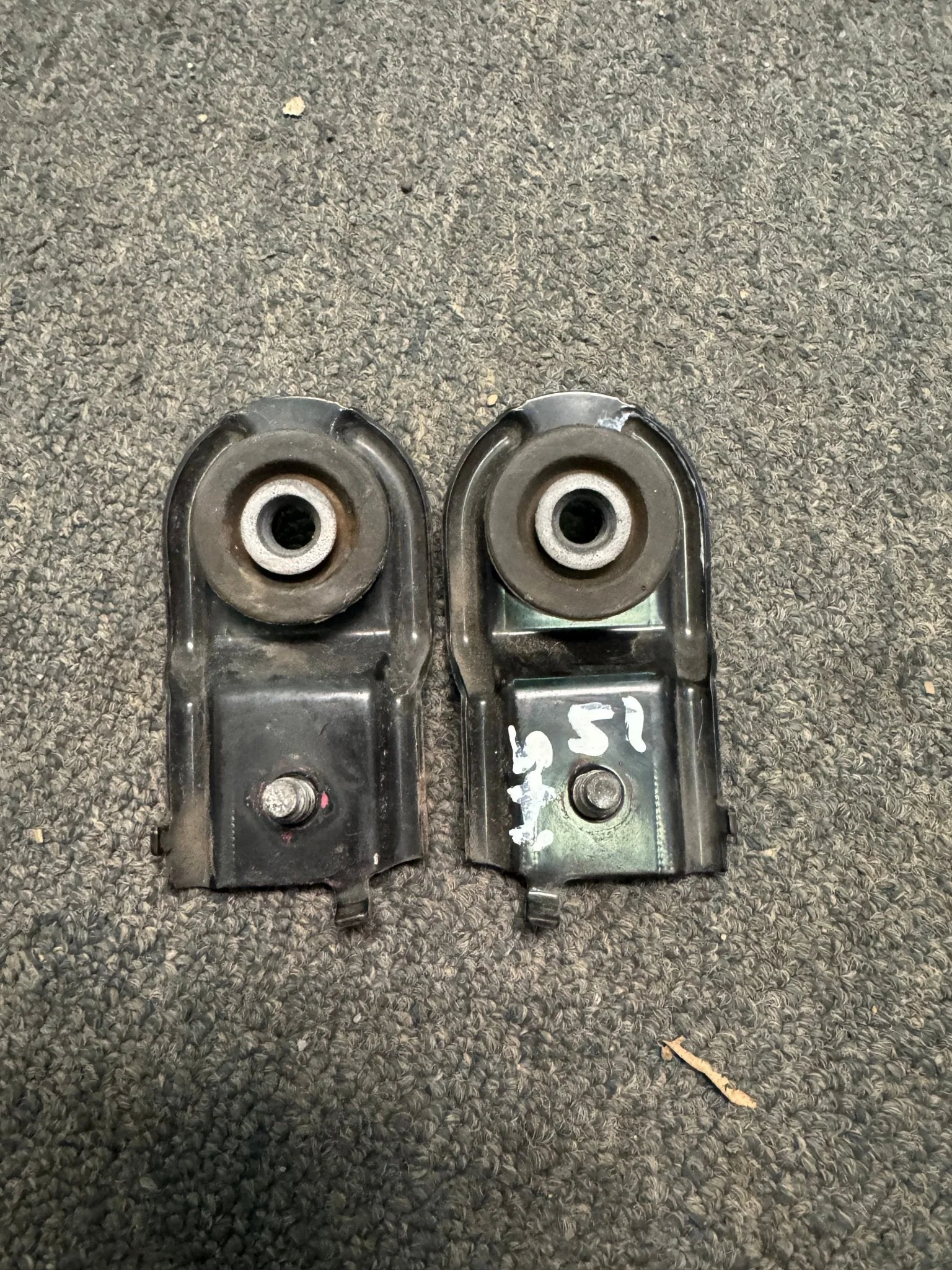 2015-2021 Subaru WRX STi Rad OEM Radiator Stay Tab Mounting Brackets Pair LH RH K2-c - Image 3