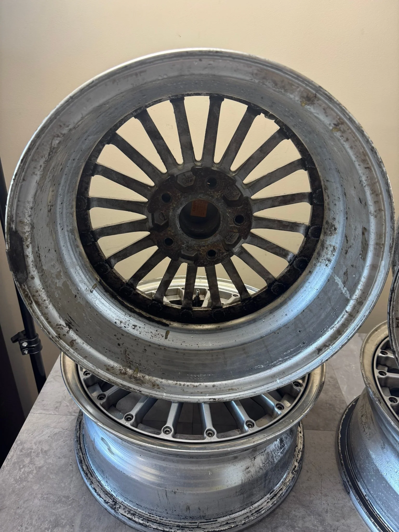 3pc Sieg Fins By Work Wheels 15 Inch 6.5 Wide 5x114.3 +46 - Image 6