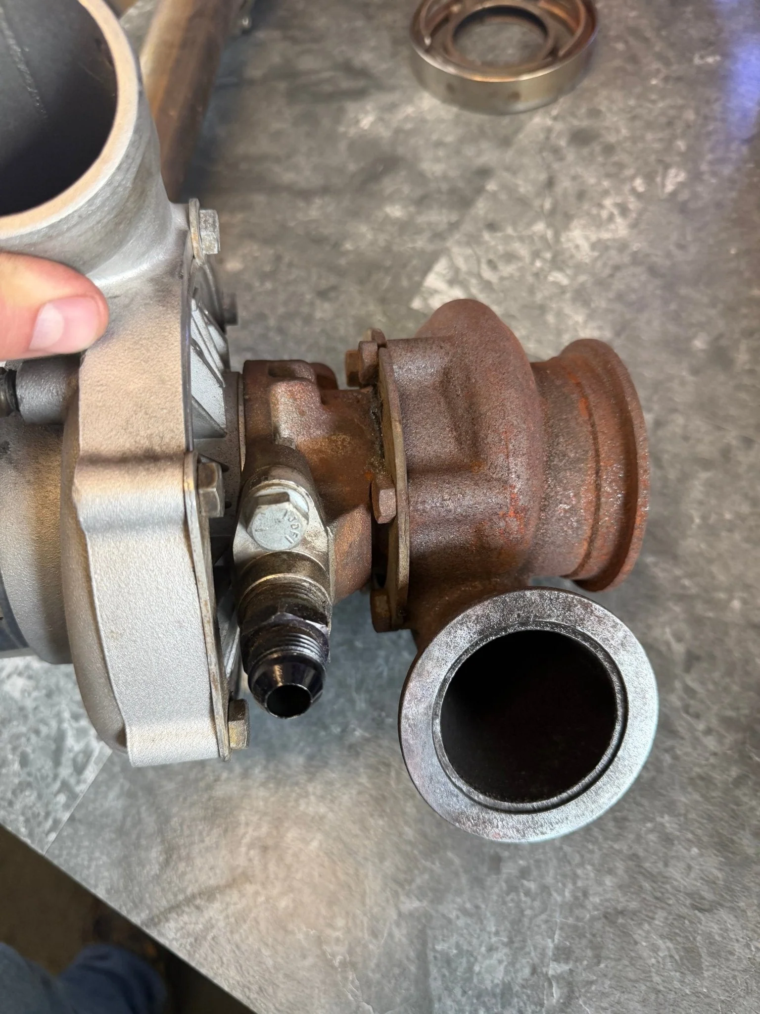 700hp Subaru STi Rotated Turbo Kit AMS PTE 6262 Billet Ball Bearing TiAL EWG 44mm - Image 10