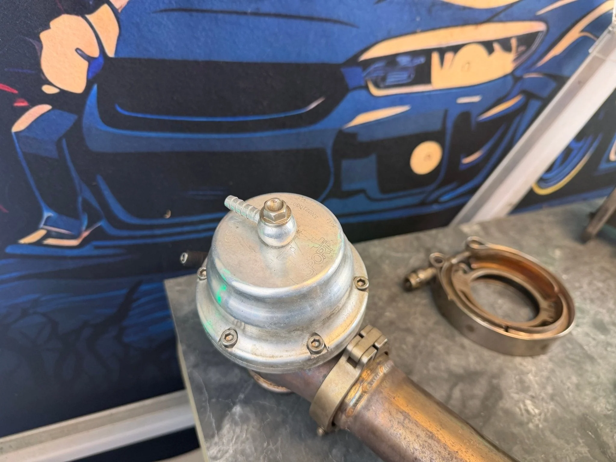 700hp Subaru STi Rotated Turbo Kit AMS PTE 6262 Billet Ball Bearing TiAL EWG 44mm - Image 4