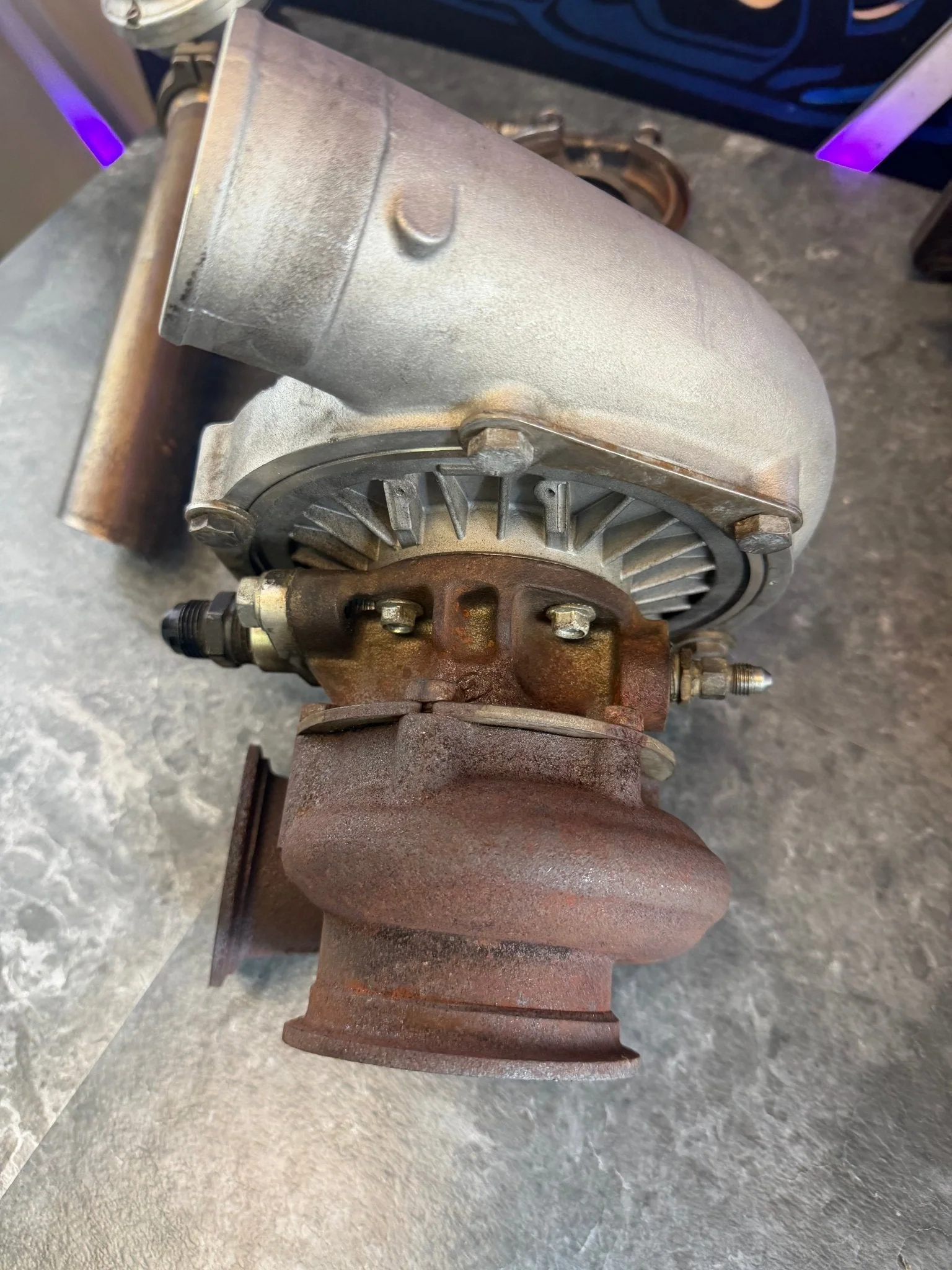 700hp Subaru STi Rotated Turbo Kit AMS PTE 6262 Billet Ball Bearing TiAL EWG 44mm - Image 8