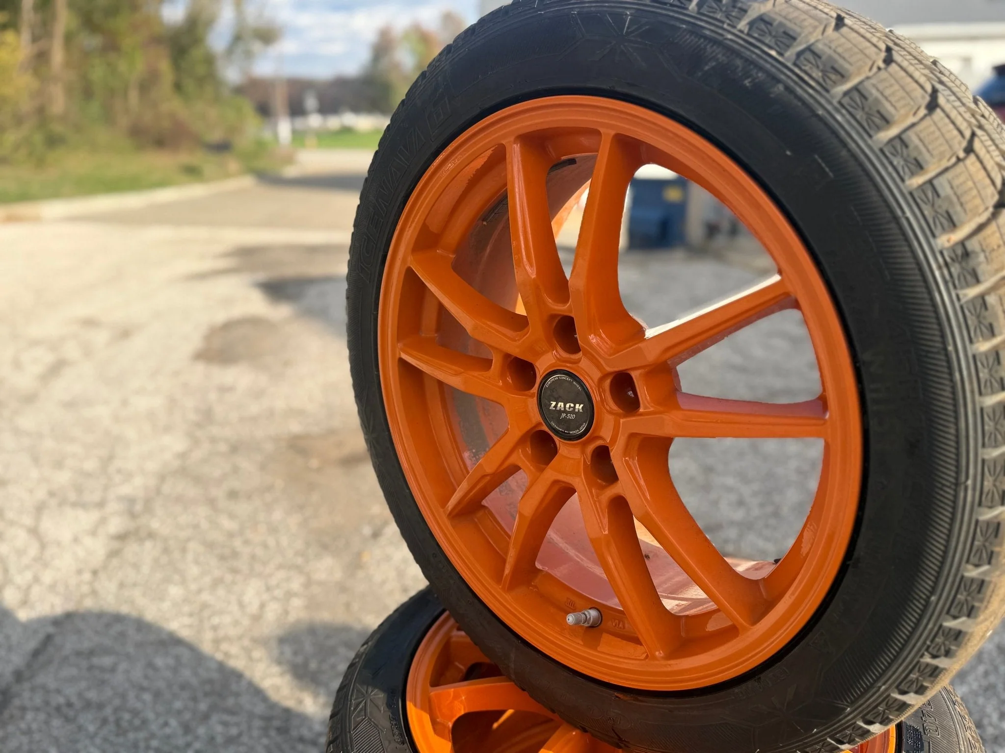 2005-2017 Subaru STi Aftermarket Zack JP 520 Aluminum Wheels Clears Brembos Snow Tires Installed 5x114