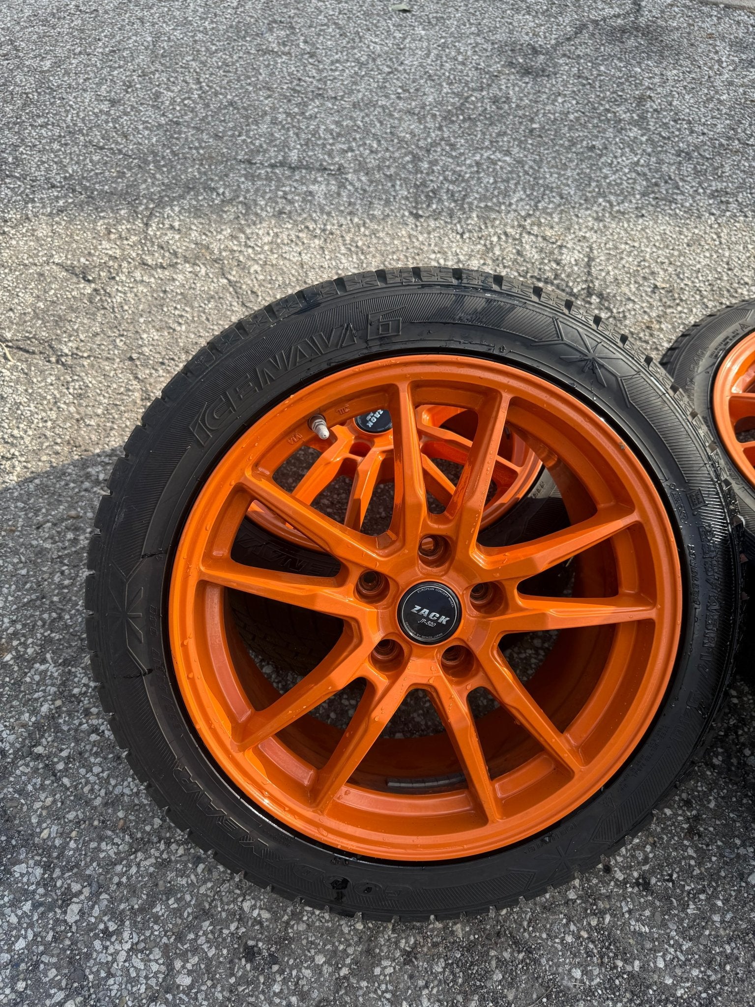2005-2017 Subaru STi Aftermarket Zack JP 520 Aluminum Wheels Clears Brembos Snow Tires Installed 5x114 - Image 10