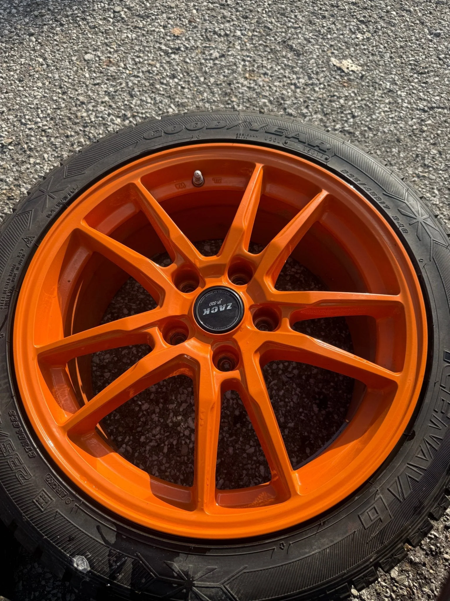 2005-2017 Subaru STi Aftermarket Zack JP 520 Aluminum Wheels Clears Brembos Snow Tires Installed 5x114 - Image 13