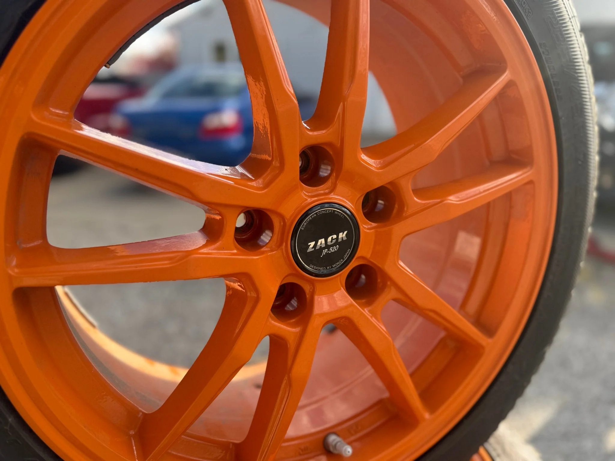 2005-2017 Subaru STi Aftermarket Zack JP 520 Aluminum Wheels Clears Brembos Snow Tires Installed 5x114 - Image 3