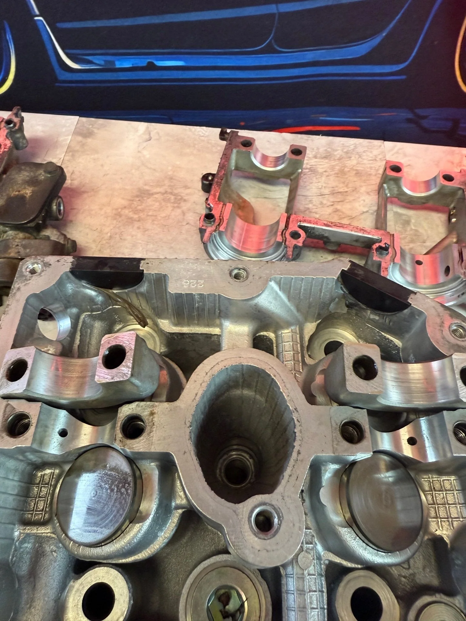 2004-2006 Subaru STi WRX Legacy Forester B25 Cylinder Heads Single AVCS Ej255 - Image 16