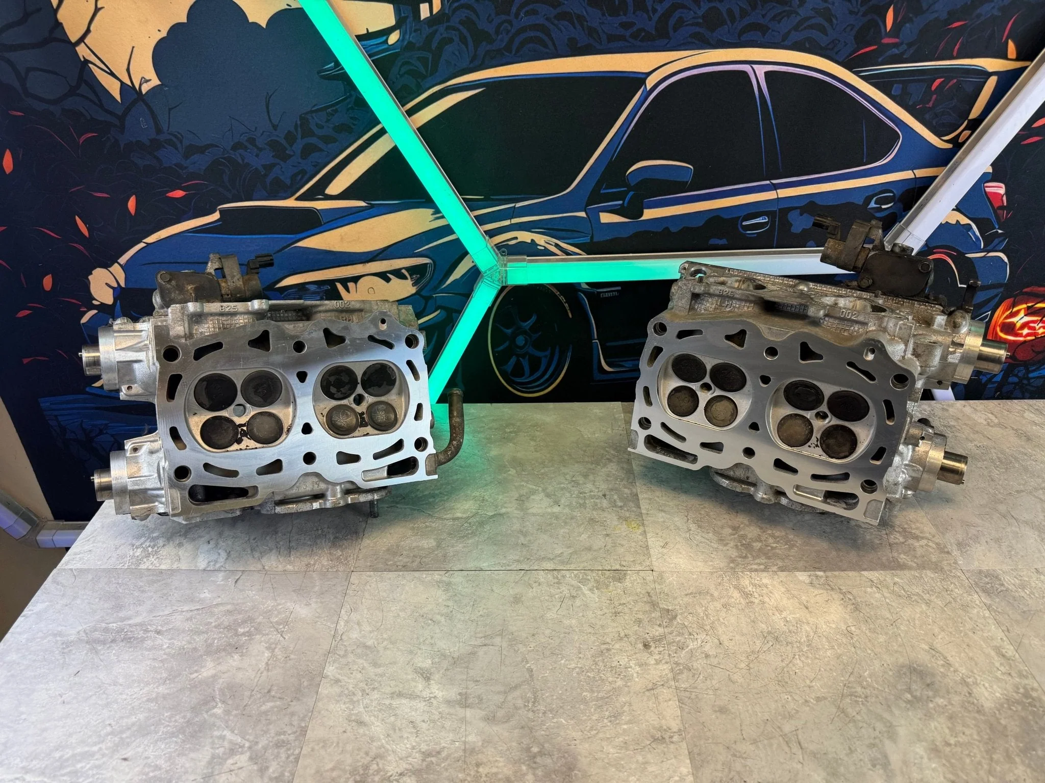2004-2006 Subaru STi WRX Legacy Forester B25 Cylinder Heads Single AVCS Ej255 - Image 19