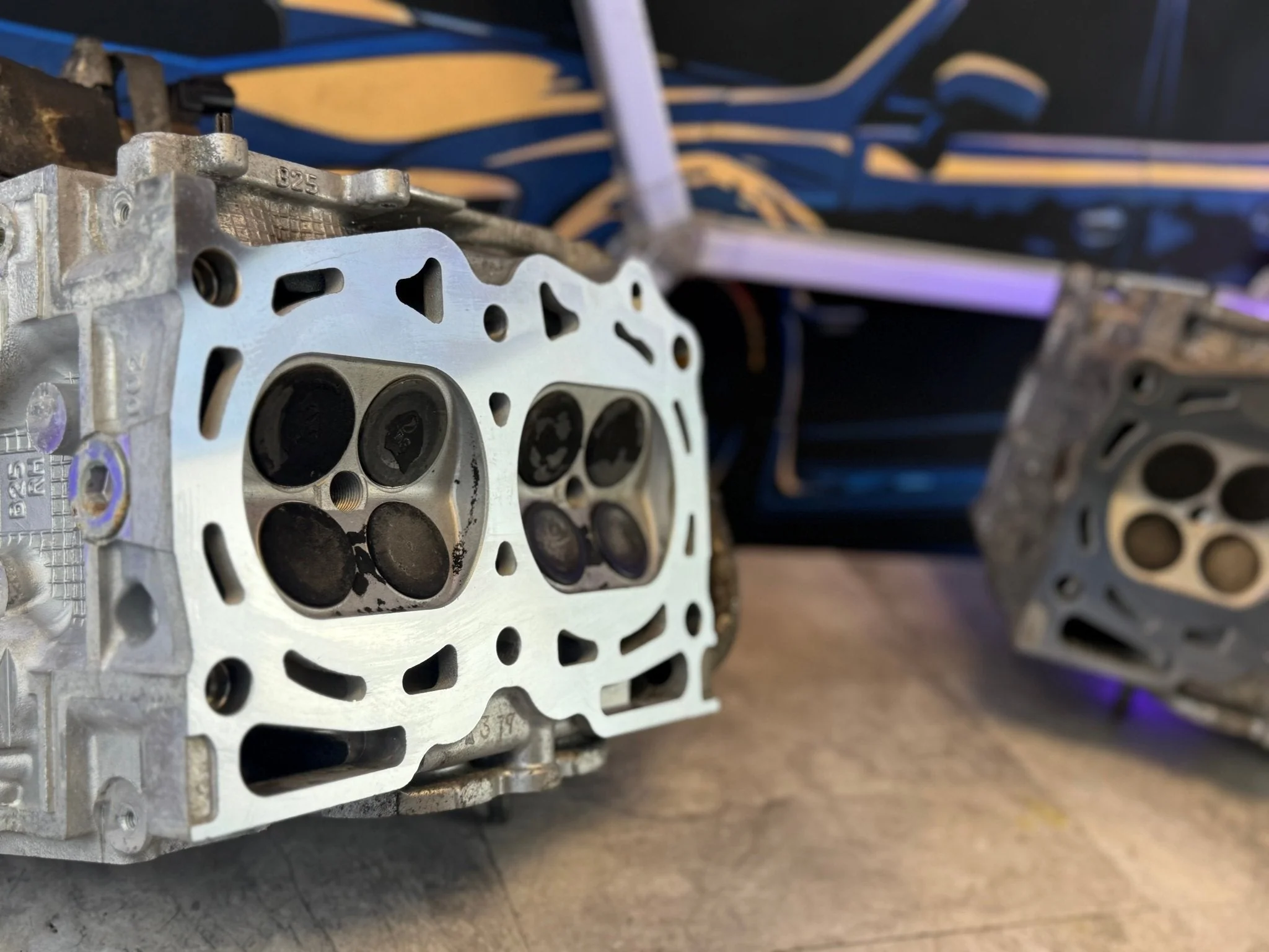 2004-2006 Subaru STi WRX Legacy Forester B25 Cylinder Heads Single AVCS Ej255 - Image 2