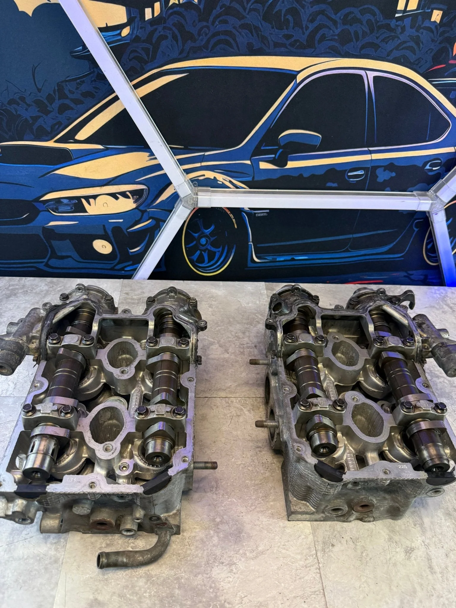 2004-2006 Subaru STi WRX Legacy Forester B25 Cylinder Heads Single AVCS Ej255 - Image 4