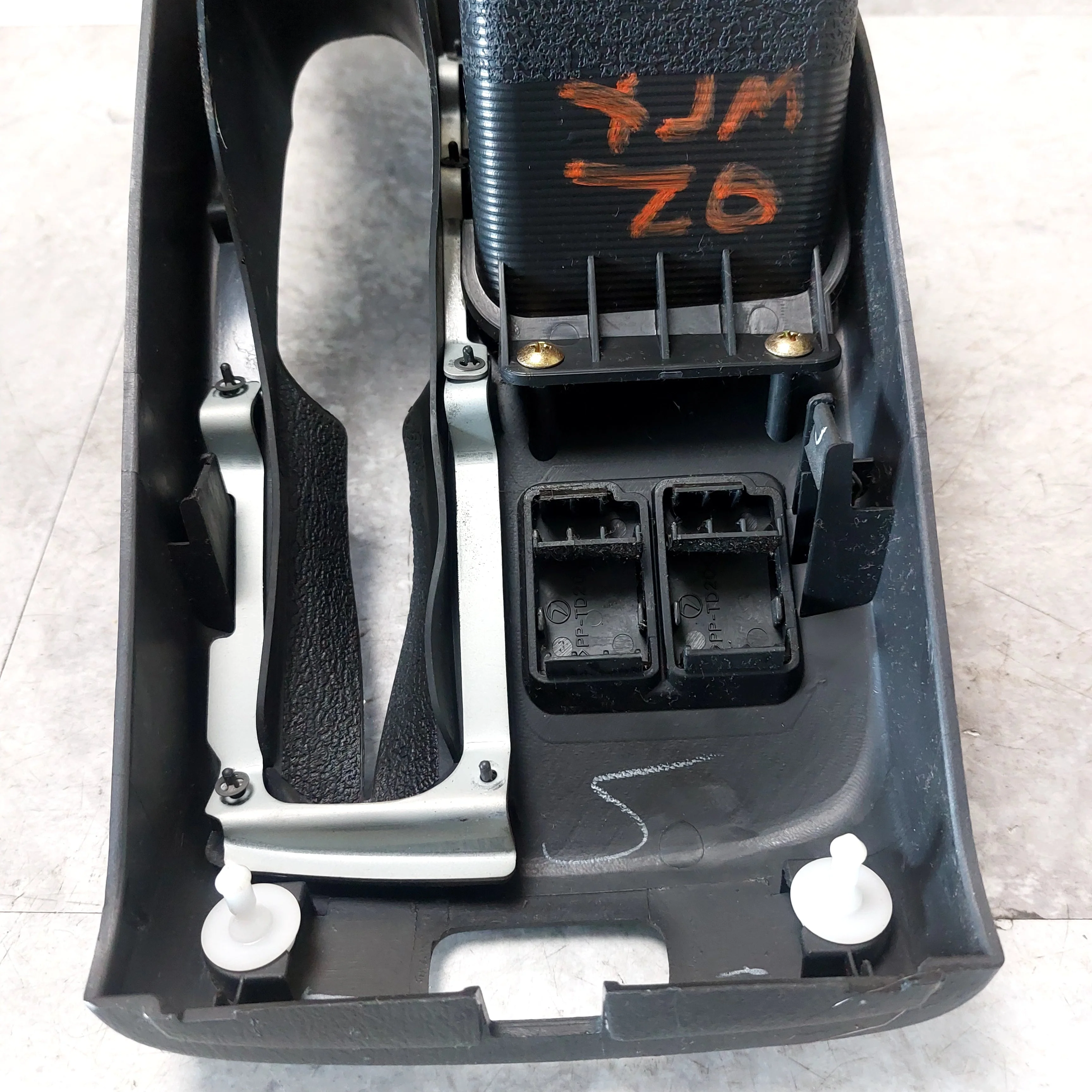 2002-2004 Subaru Impreza STi Center Console E Brake Cup Holder Trim - Image 6