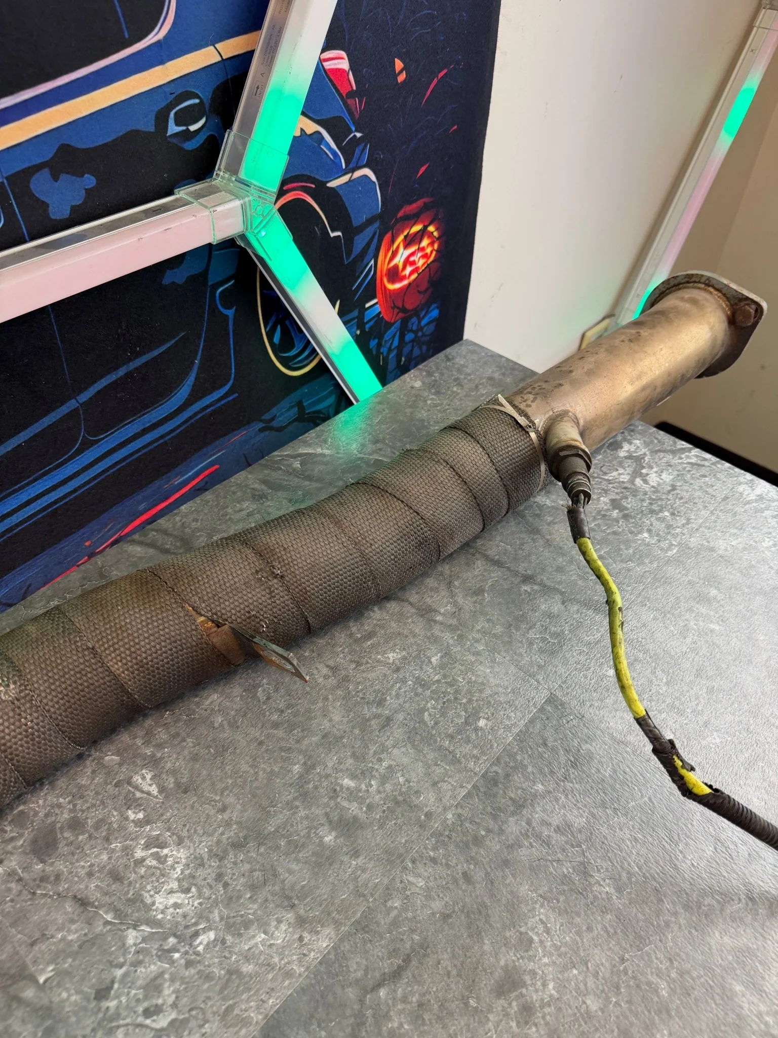 CNT exhaust downpip3 Subaru STi & wrx 08-21 08-14 ej255 ej257 ( 2nd o2 bung for AFR gauge ) - Image 2
