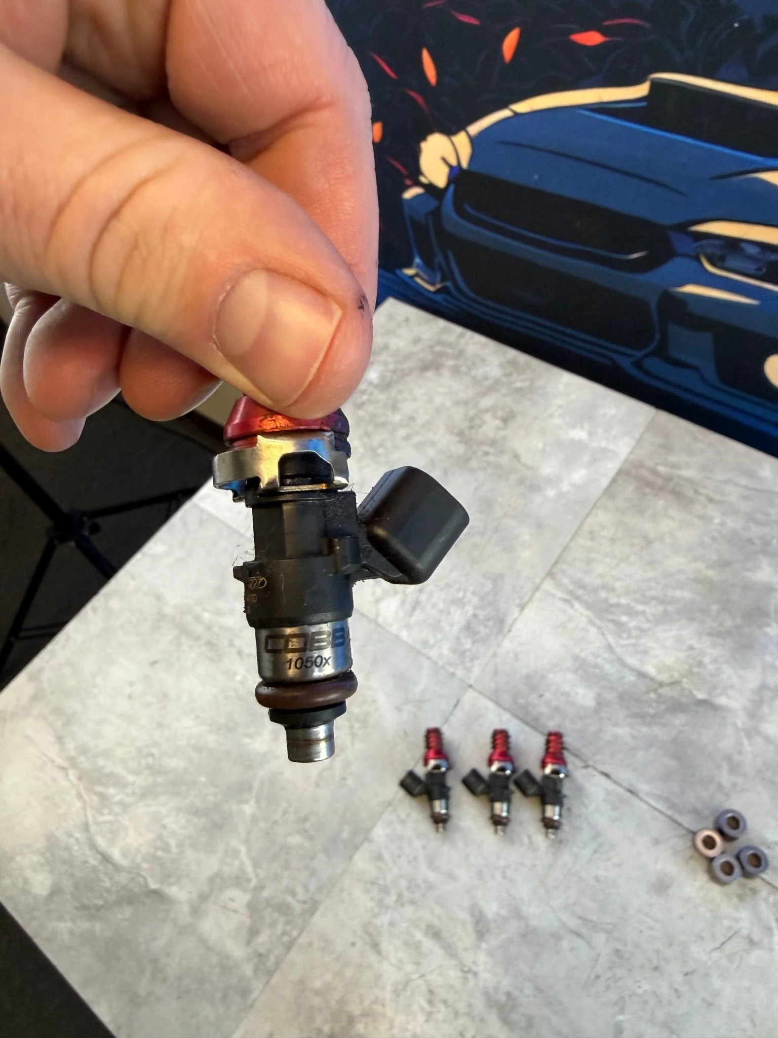 ID 1050 CC x XDS Cobb Top Feed Fuel Injectors Subaru STi WRX Injector Dynamics - Image 3