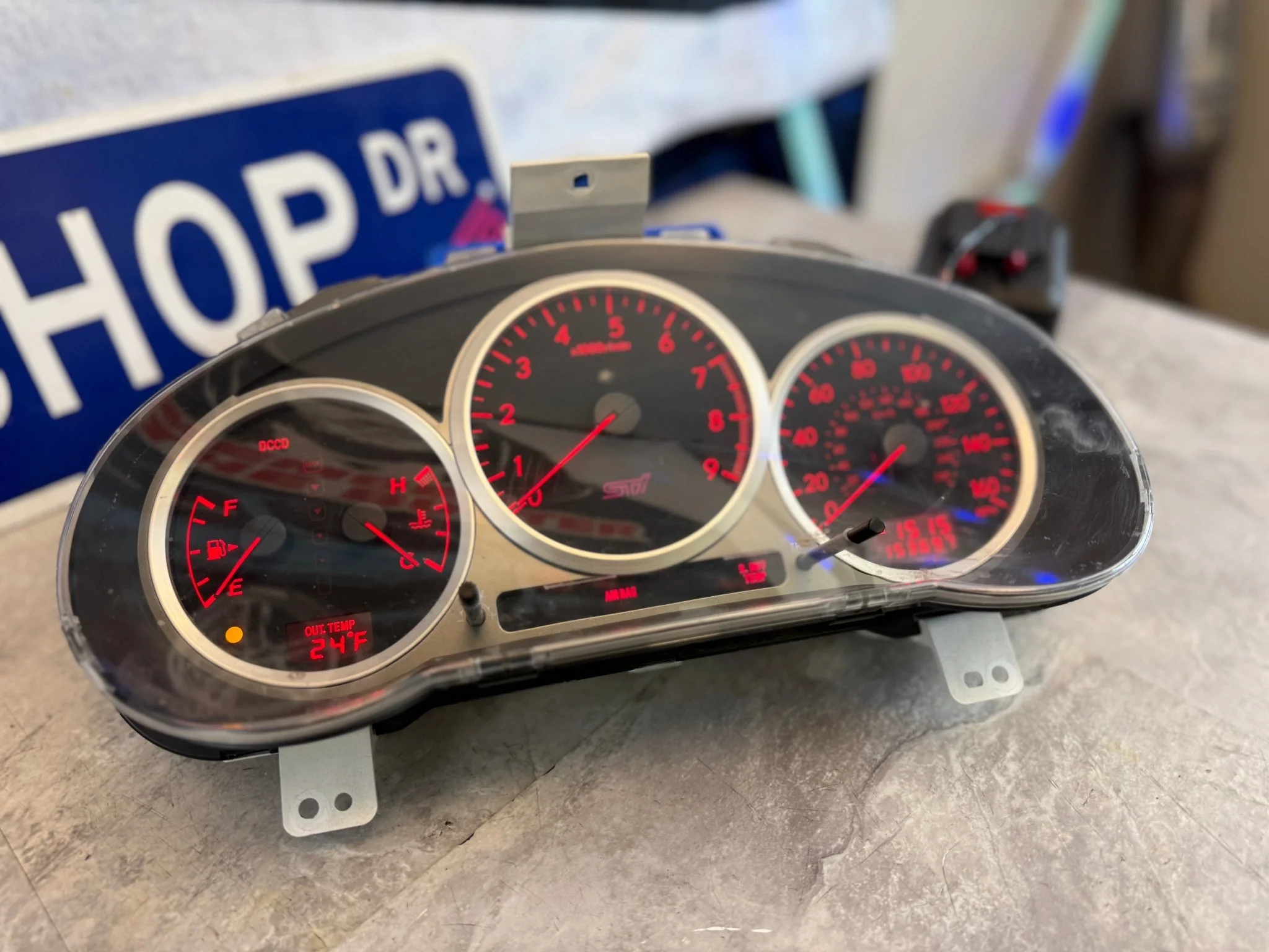 OEM STi gauge cluster 2004 Subaru w/ dccd & opening ceromony & shift Indicator ( wrx swap )