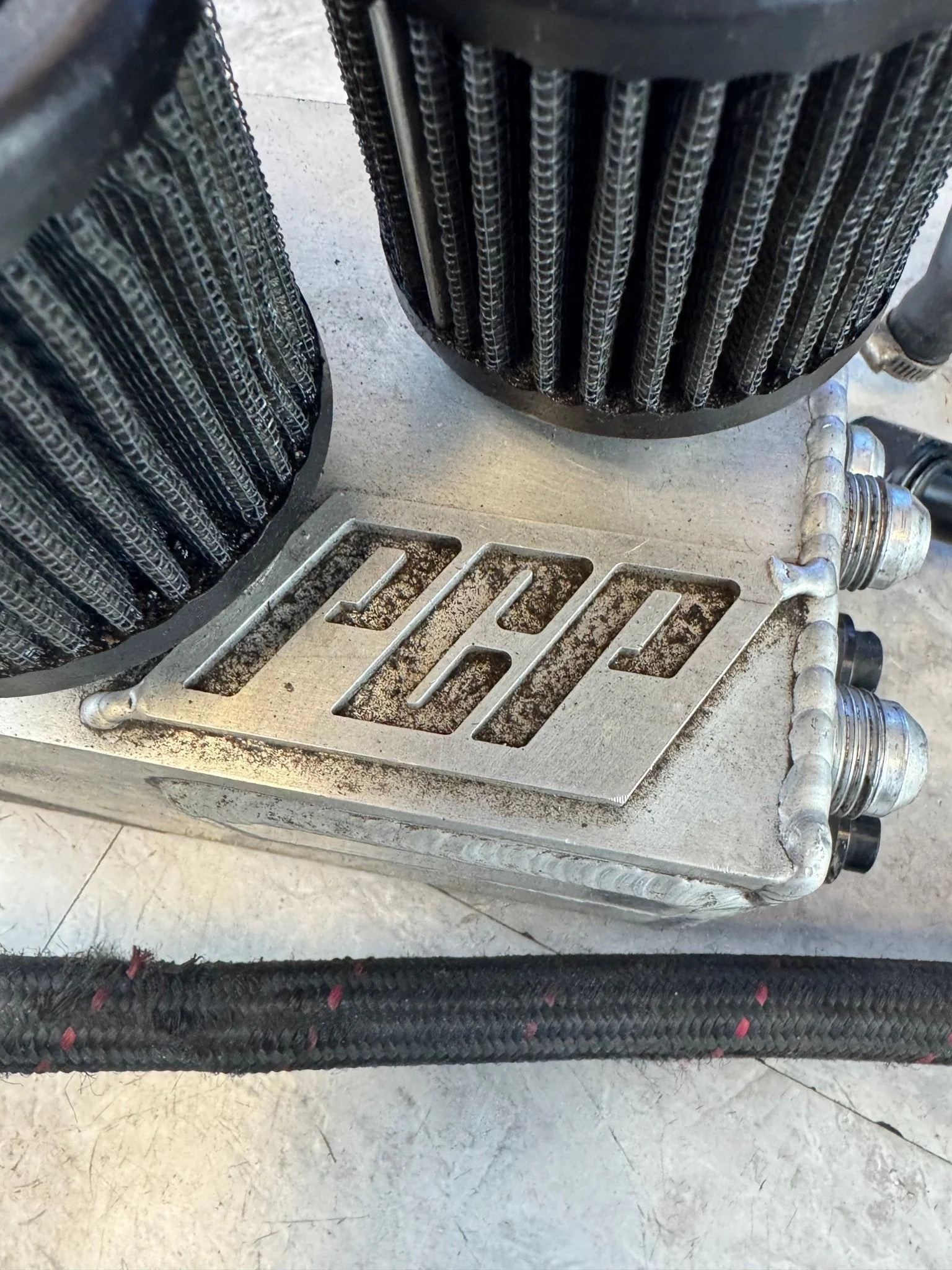 Custom PCV System Oil Catch Can Braided Lines Fittings - Image 3