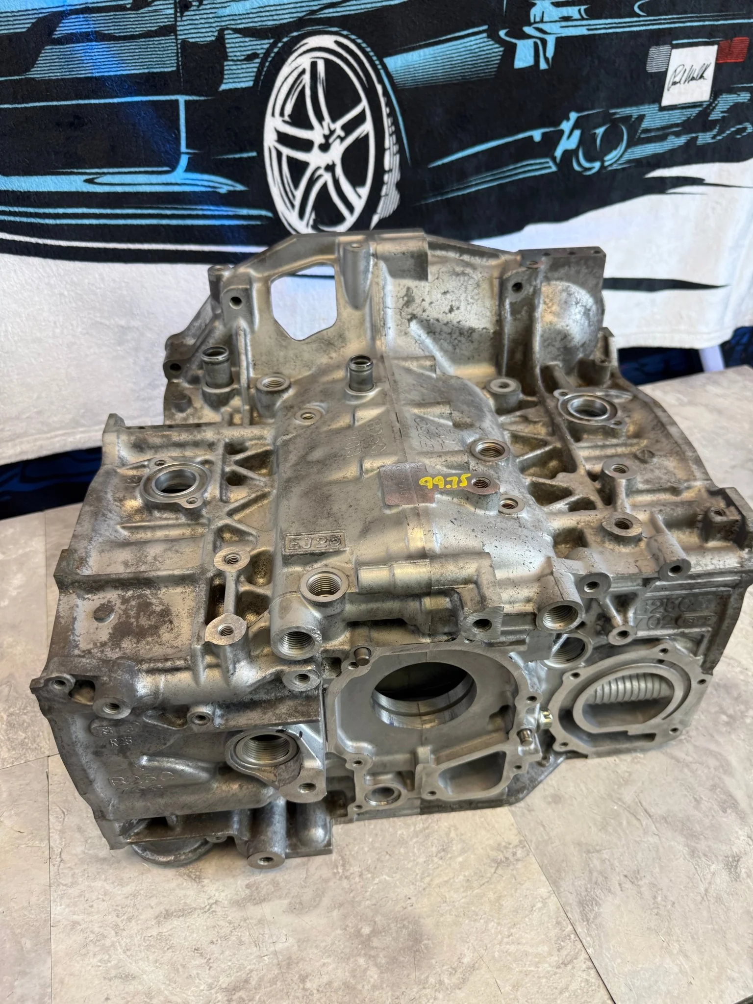 EJ257 engine short block case halves 99.75 mm bored machined honed decked Subaru STi & wrx - Image 11