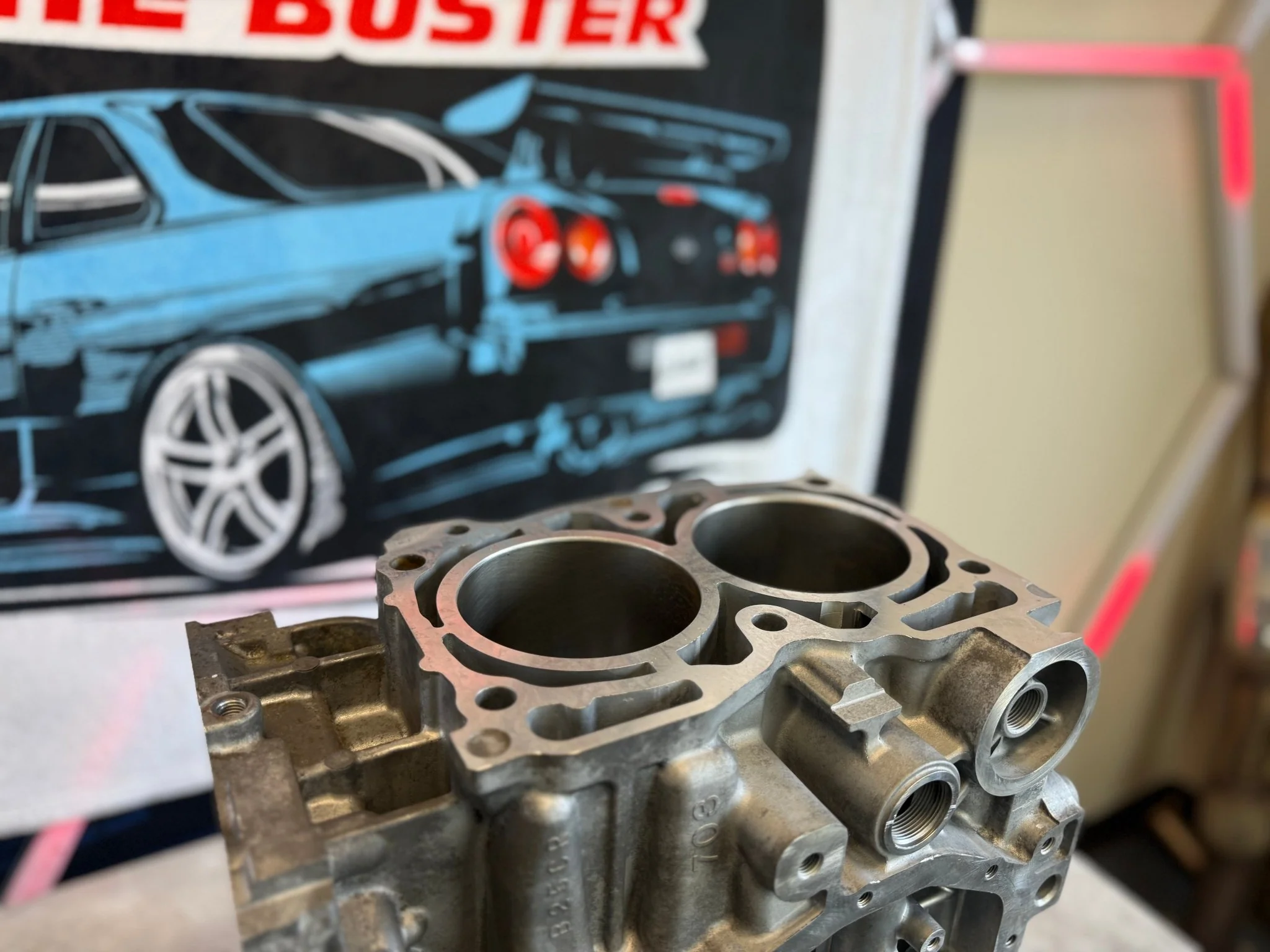 EJ257 engine short block case halves 99.75 mm bored machined honed decked Subaru STi & wrx - Image 2