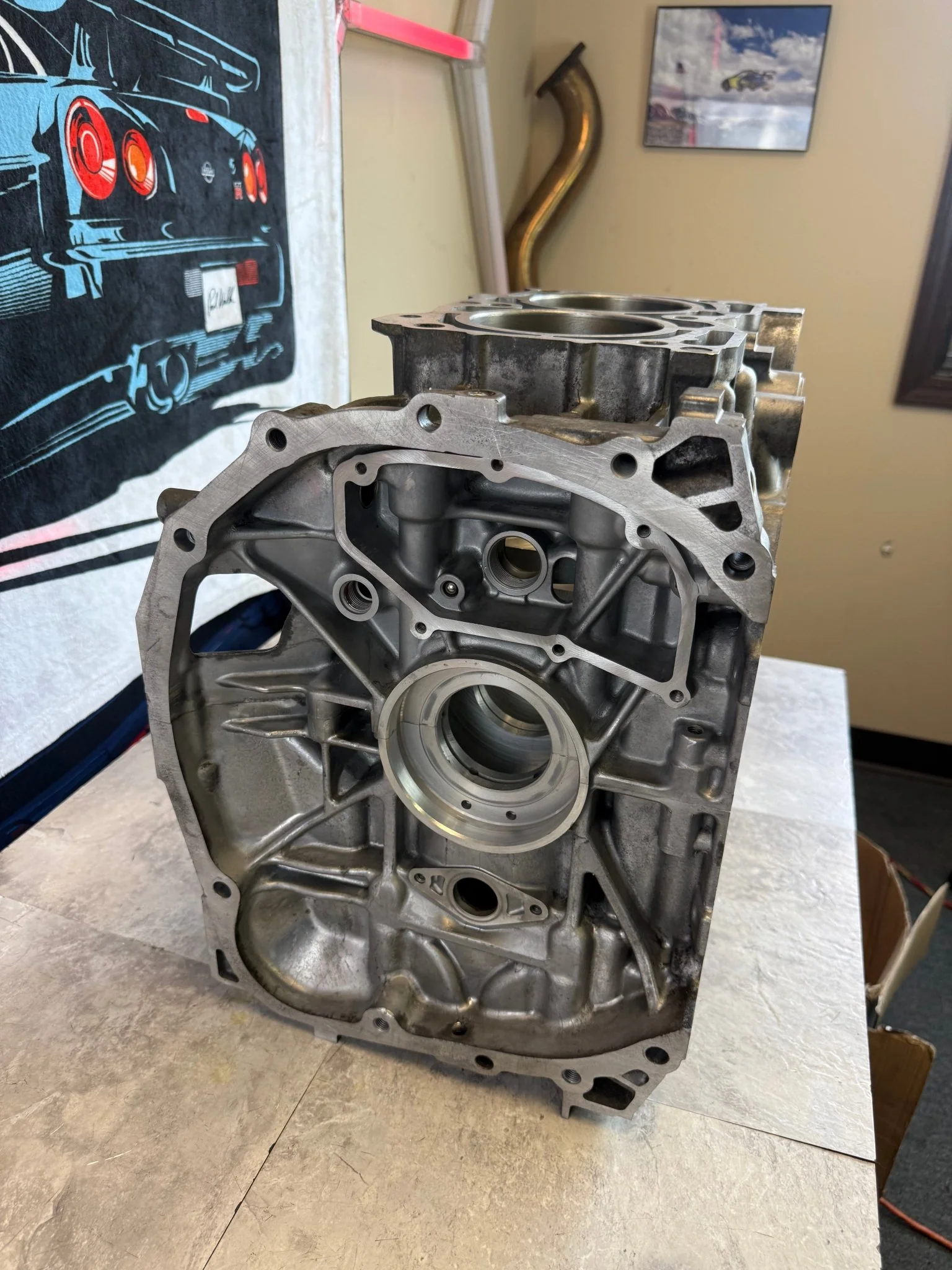 EJ257 engine short block case halves 99.75 mm bored machined honed decked Subaru STi & wrx - Image 4