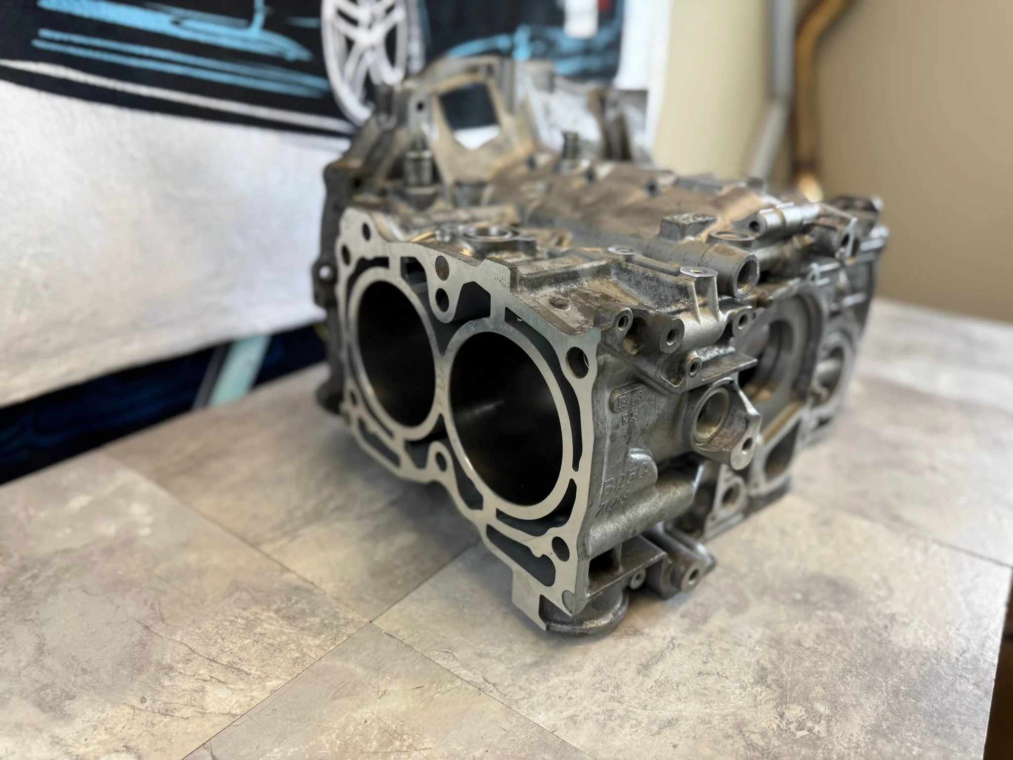 EJ257 engine short block case halves 99.75 mm bored machined honed decked Subaru STi & wrx - Image 6
