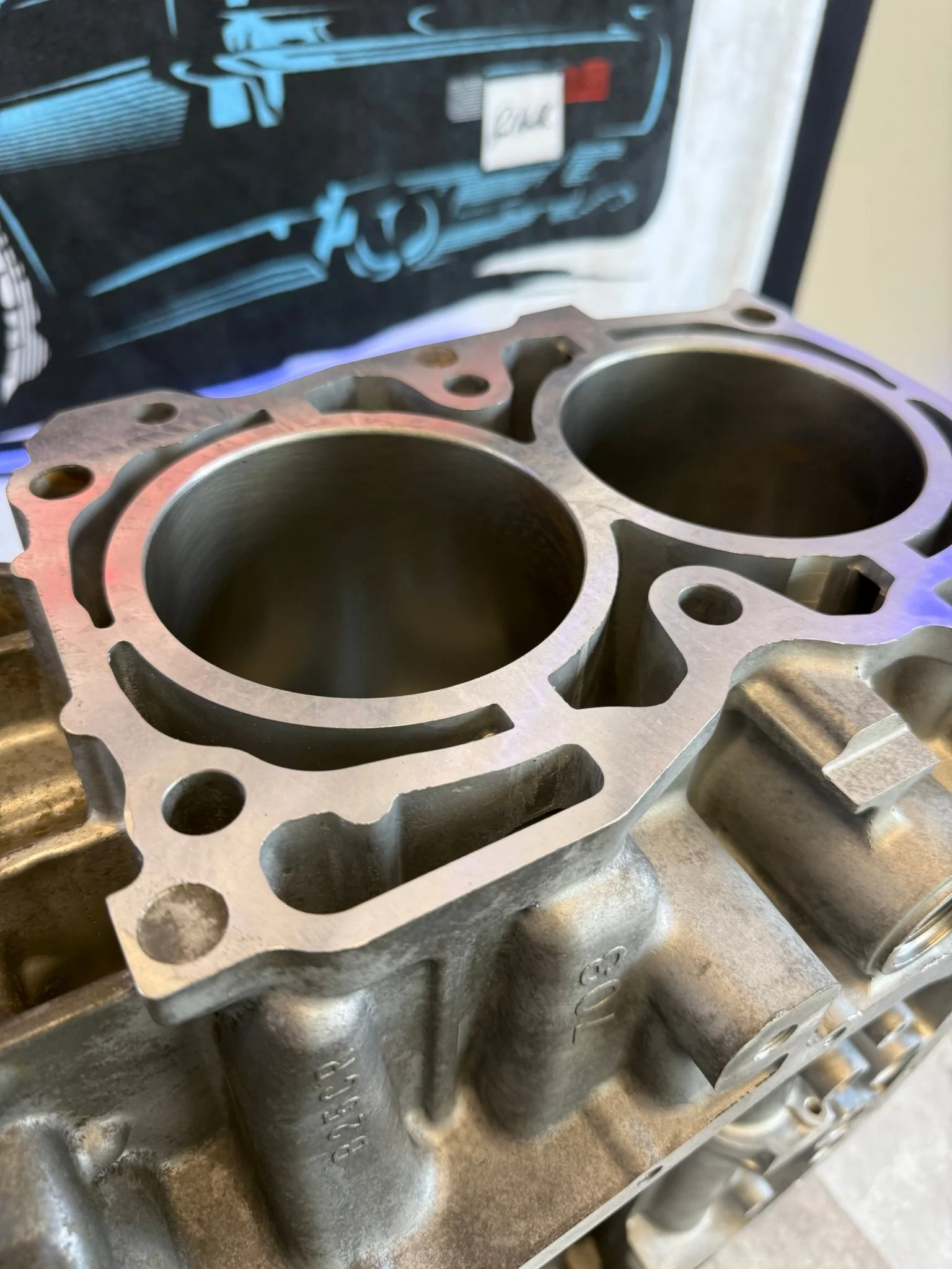 EJ257 engine short block case halves 99.75 mm bored machined honed decked Subaru STi & wrx - Image 7