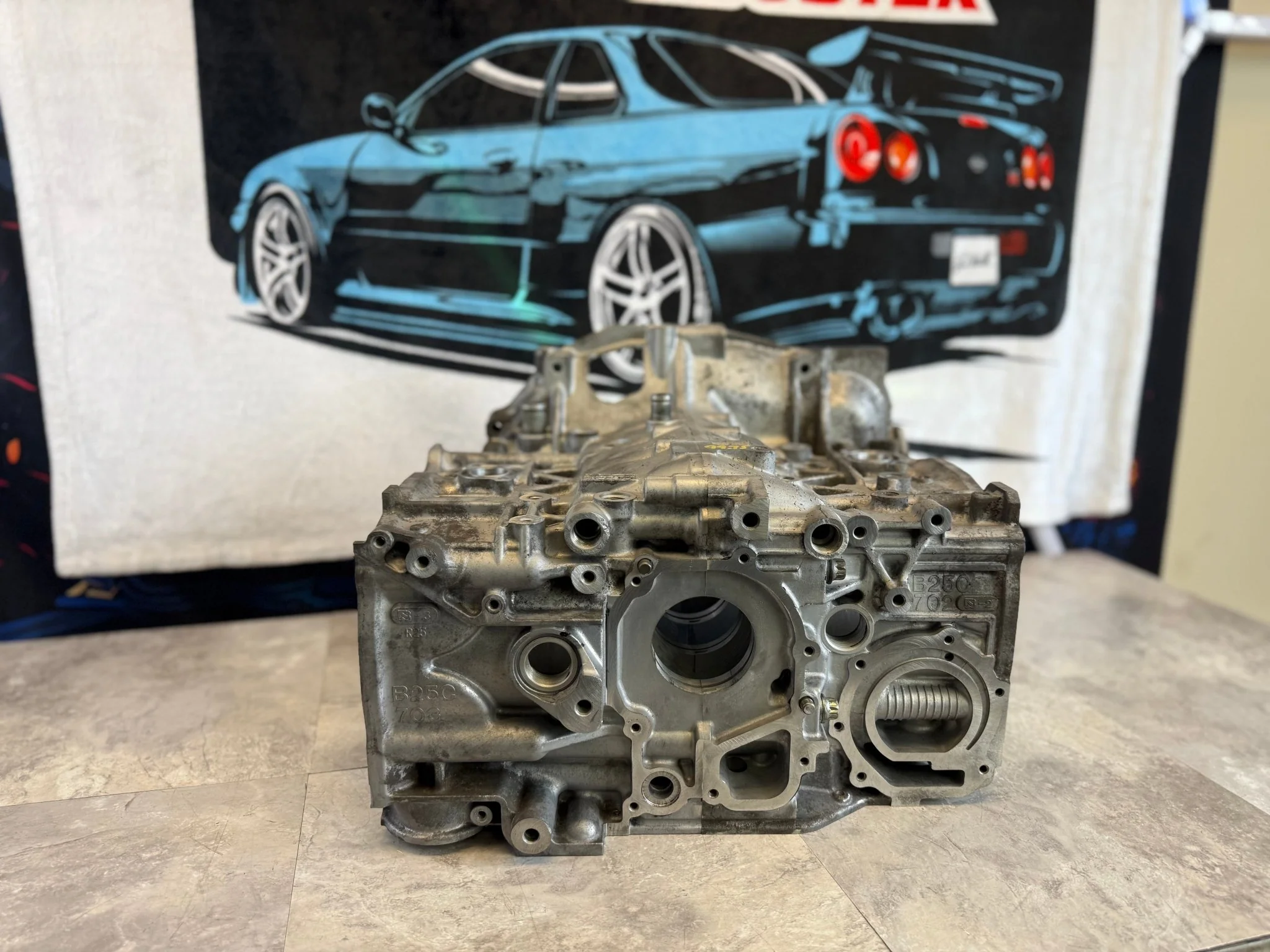 EJ257 engine short block case halves 99.75 mm bored machined honed decked Subaru STi & wrx - Image 8