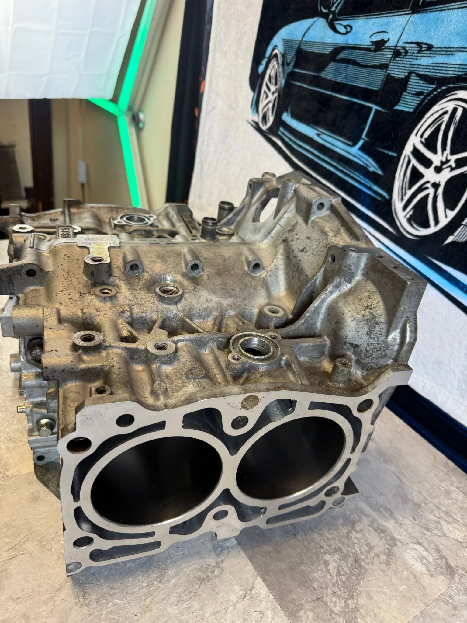 EJ257 engine short block case halves 99.75 mm bored machined honed decked Subaru STi & wrx - Image 9