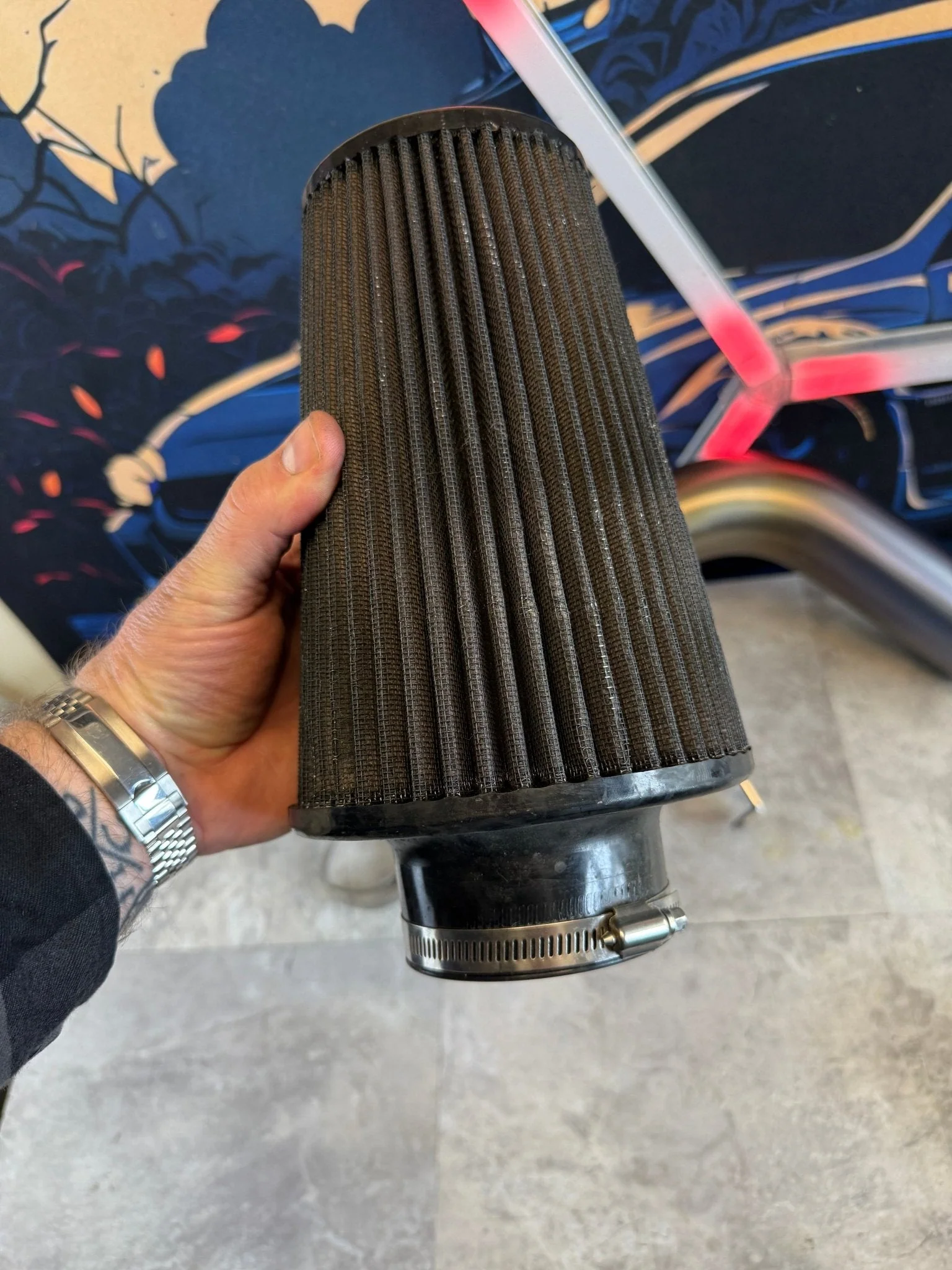 ETS brushed TI titanium cold air intake SD speed density Subaru 15-21 STi ej257 - Image 4