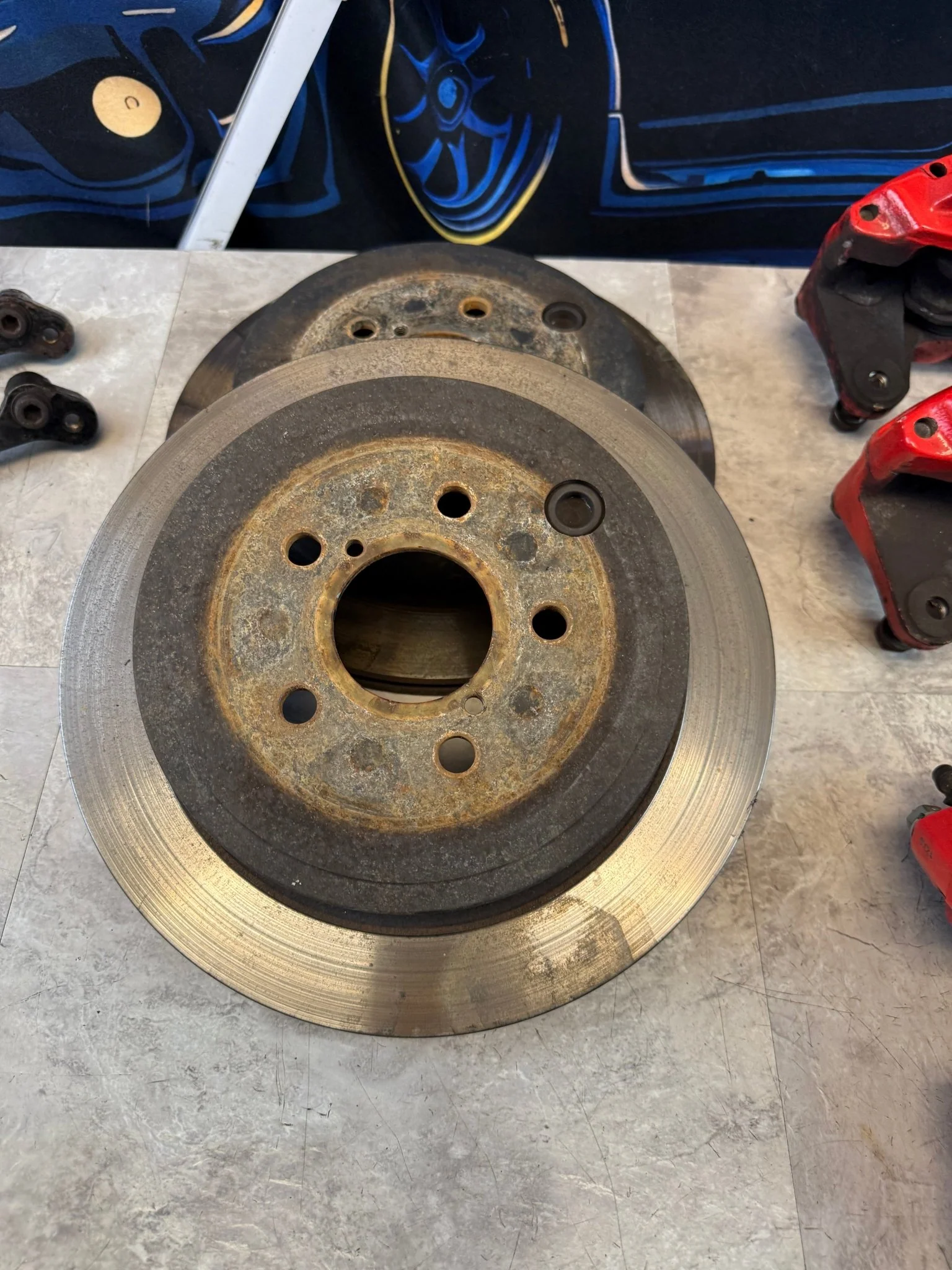 FAST WRX brake kit 5x100 08-14 SUBARU WRX 4 / 2 pot Fuji calipers wave spec rotors & adapters - Image 14