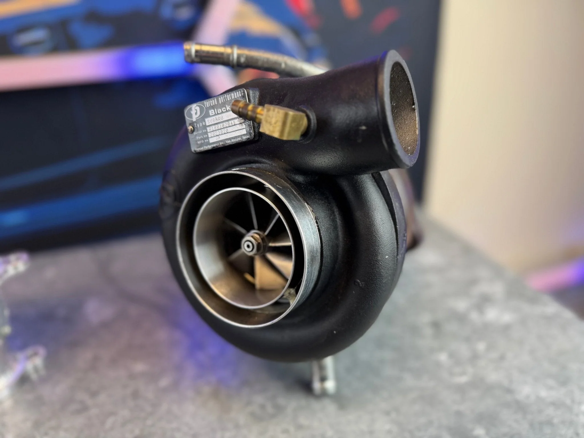 FP Black Turbo Subaru STi WRX 3.25” Compressor Cover Billet Journal Bearing 10cm - Image 9
