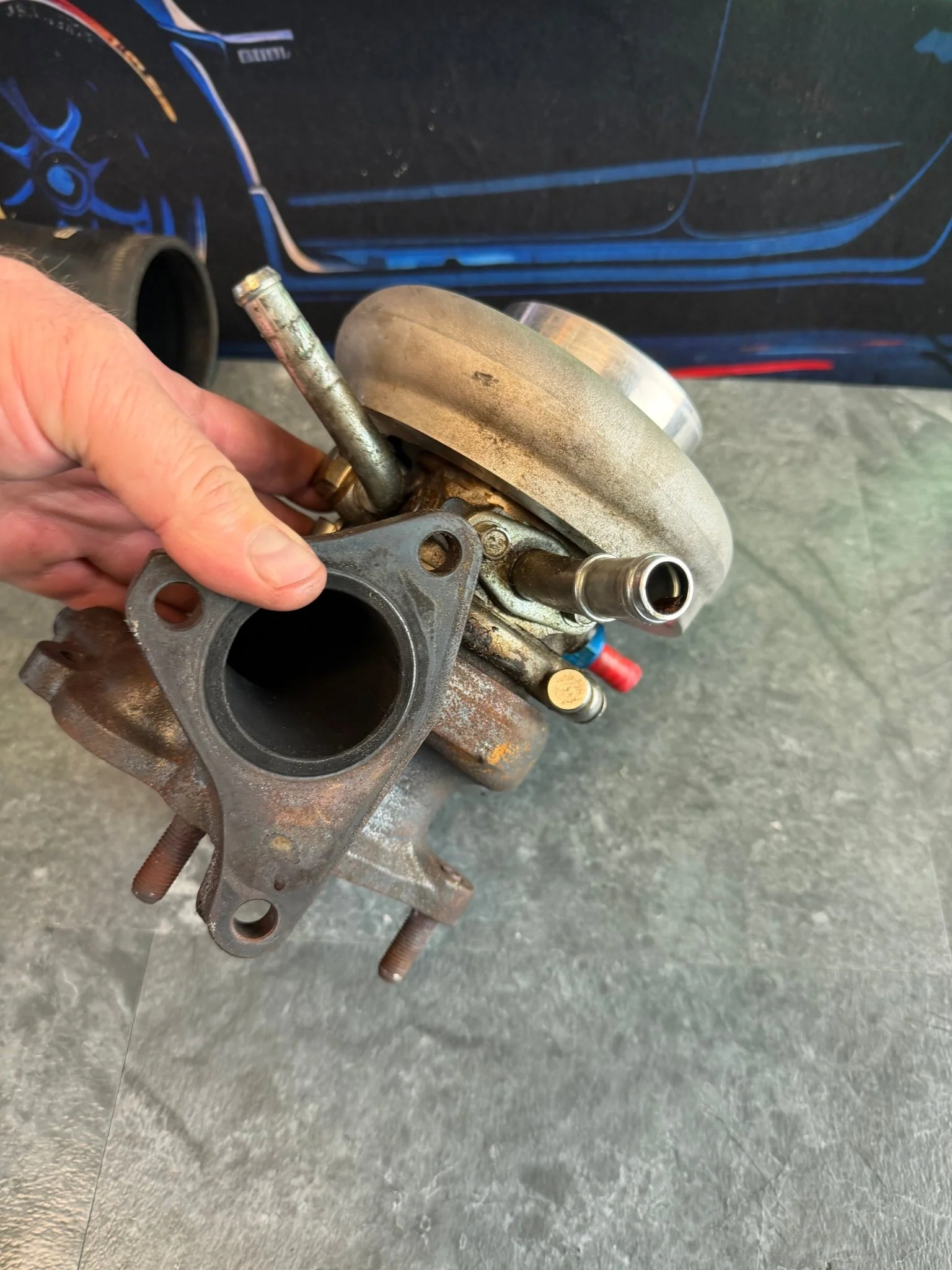 FP BLUE โ core โ turbo charger Subaru STi & wrx 84 mm FAP cover JOURNAL BEARING WELDED BILLET - Image 2