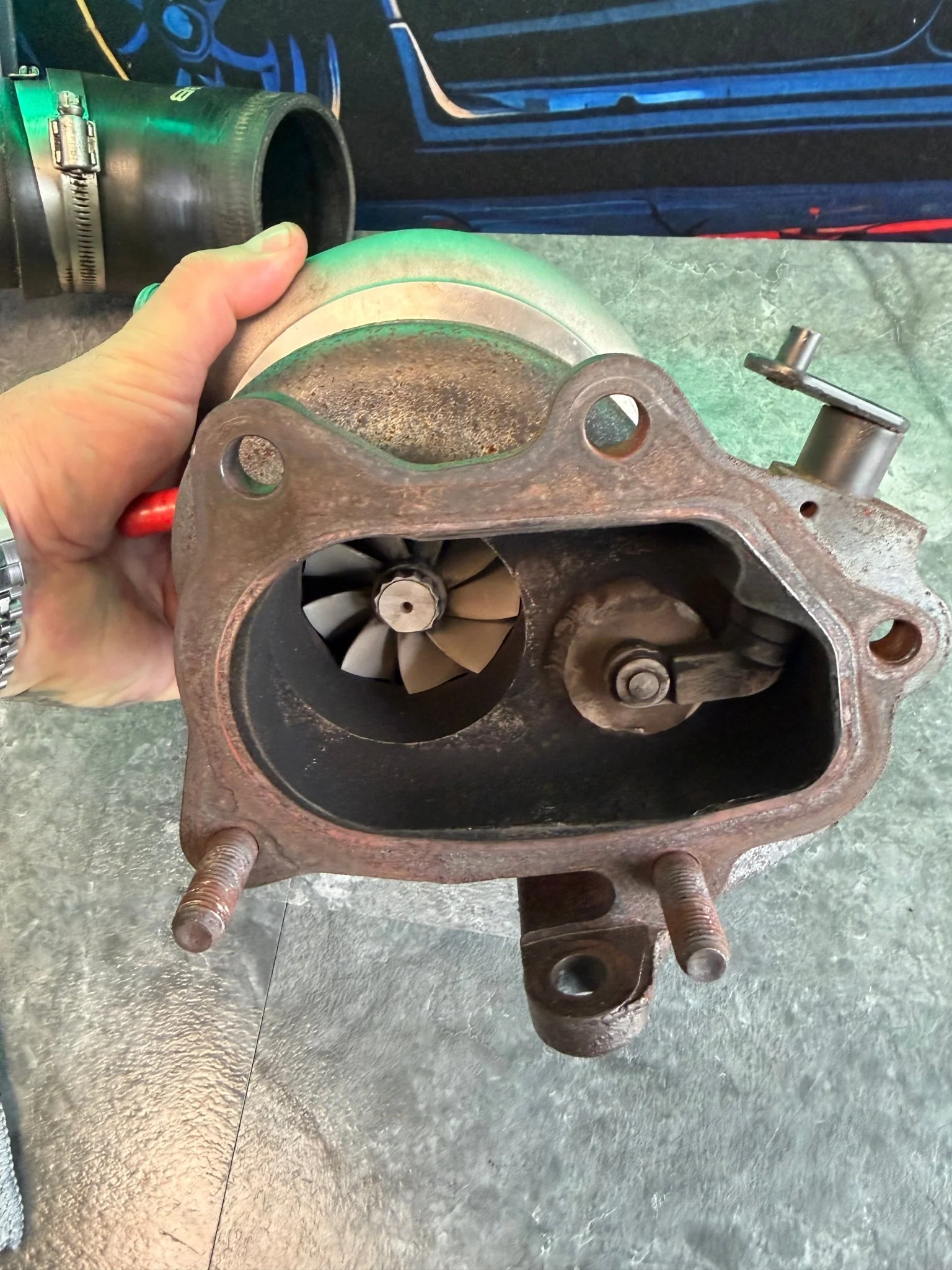 FP BLUE โ core โ turbo charger Subaru STi & wrx 84 mm FAP cover JOURNAL BEARING WELDED BILLET - Image 4