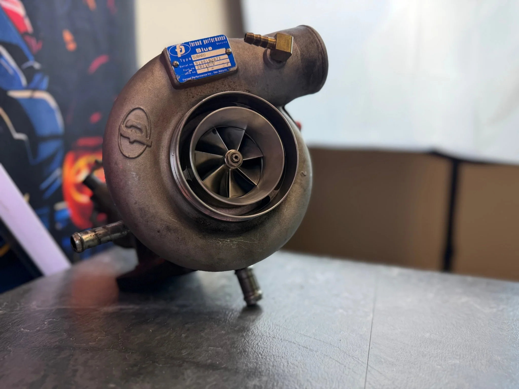 FP BLUE โ core โ turbo charger Subaru STi & wrx 84 mm FAP cover JOURNAL BEARING WELDED BILLET - Image 5