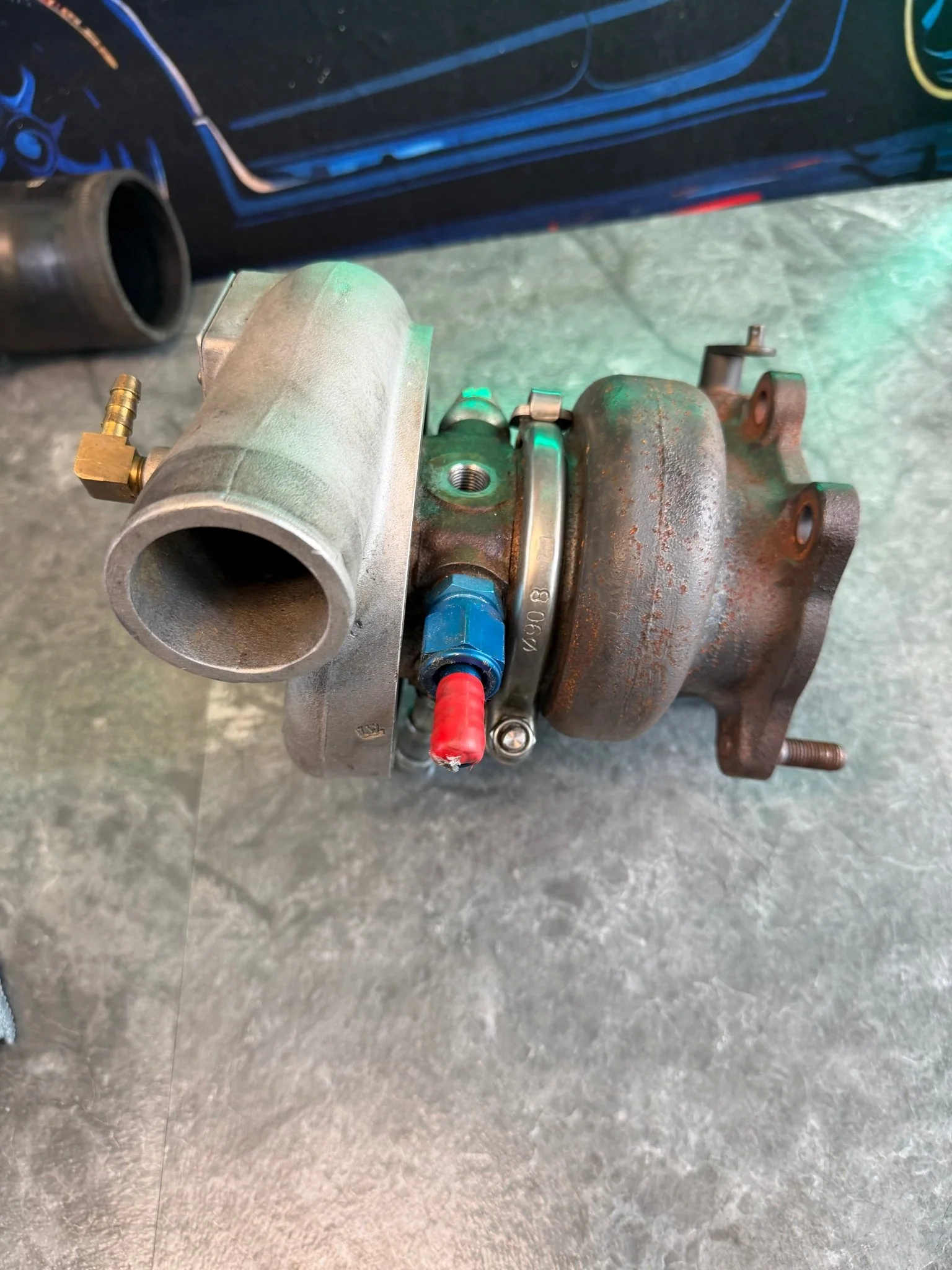 FP BLUE โ core โ turbo charger Subaru STi & wrx 84 mm FAP cover JOURNAL BEARING WELDED BILLET - Image 6