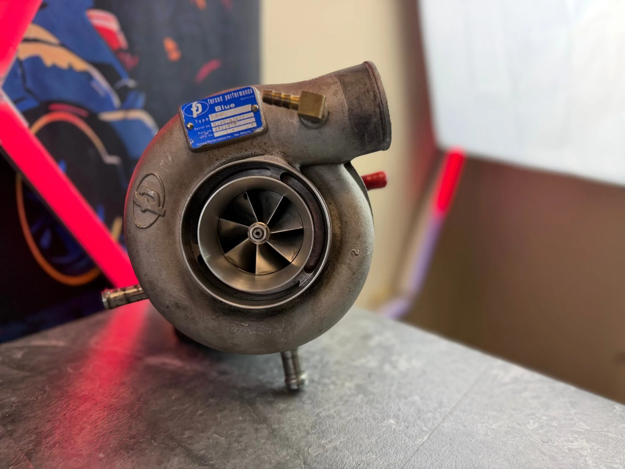 FP BLUE โ core โ turbo charger Subaru STi & wrx 84 mm FAP cover JOURNAL BEARING WELDED BILLET - Image 9