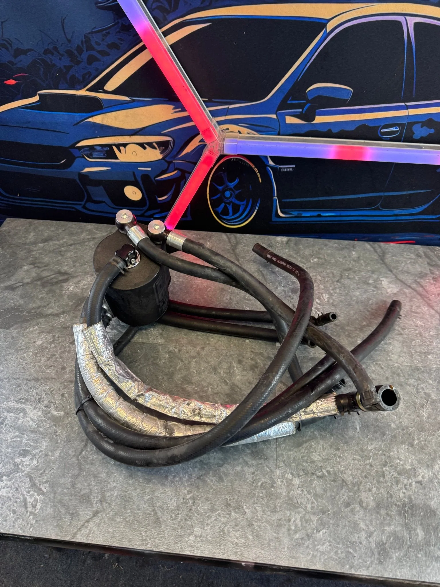 IAG AOS V3 Air Oil Separator 2008-2021 Subaru STi 08-14 WRX Comp v3 Hoses Bracket - Image 2