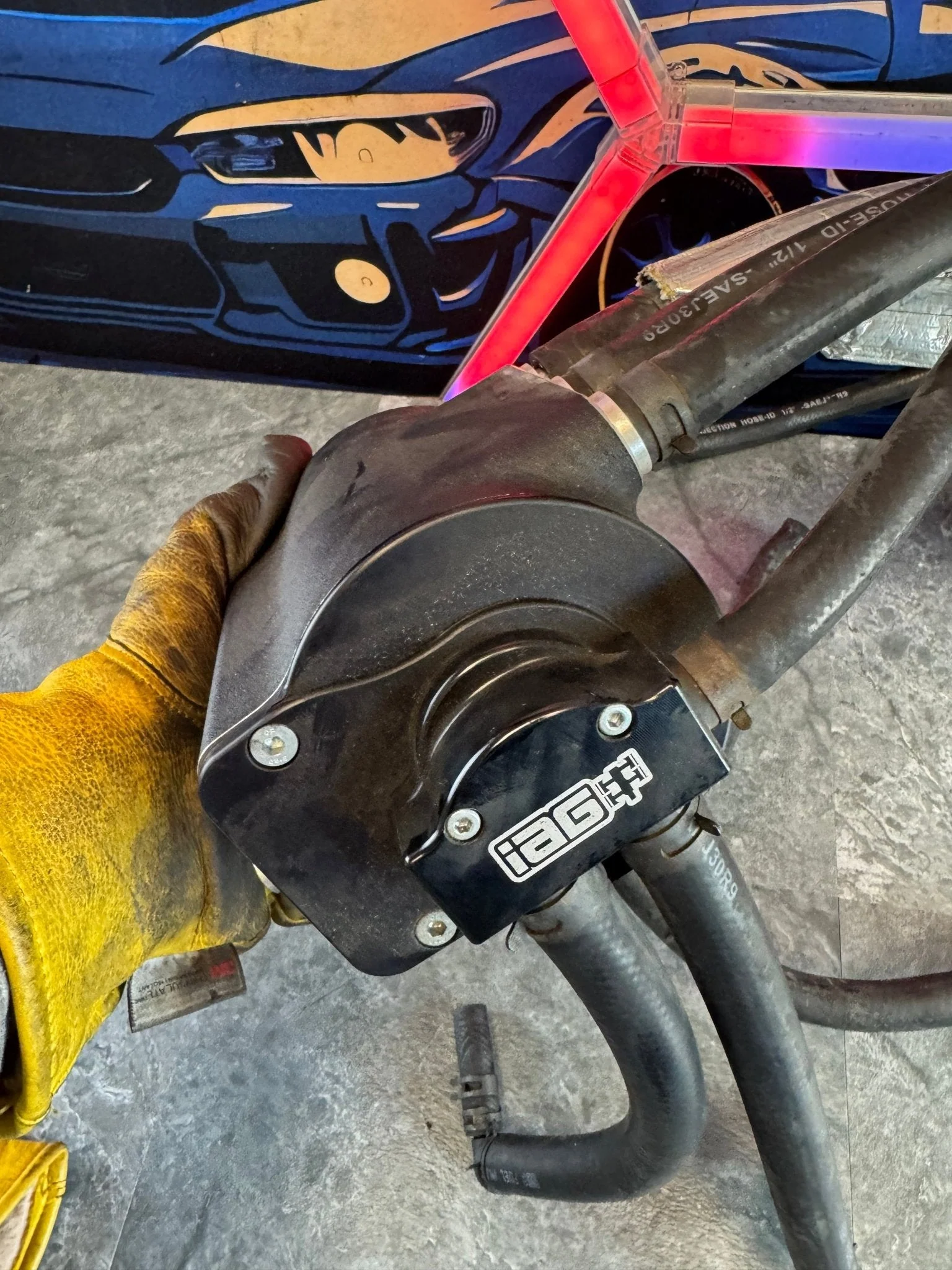 IAG AOS V3 Air Oil Separator 2008-2021 Subaru STi 08-14 WRX Comp v3 Hoses Bracket - Image 5