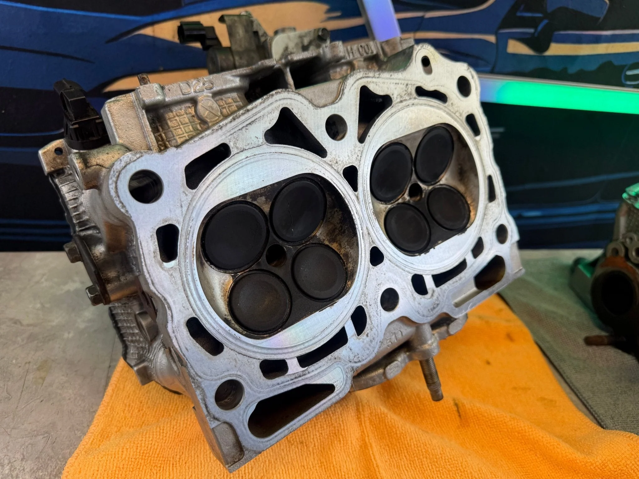 IAG D25 Subaru STi & wrx ej257 ej255 built & cammed cylinder heads SAVCS Manley GSC 1/2” drilled - Image 17