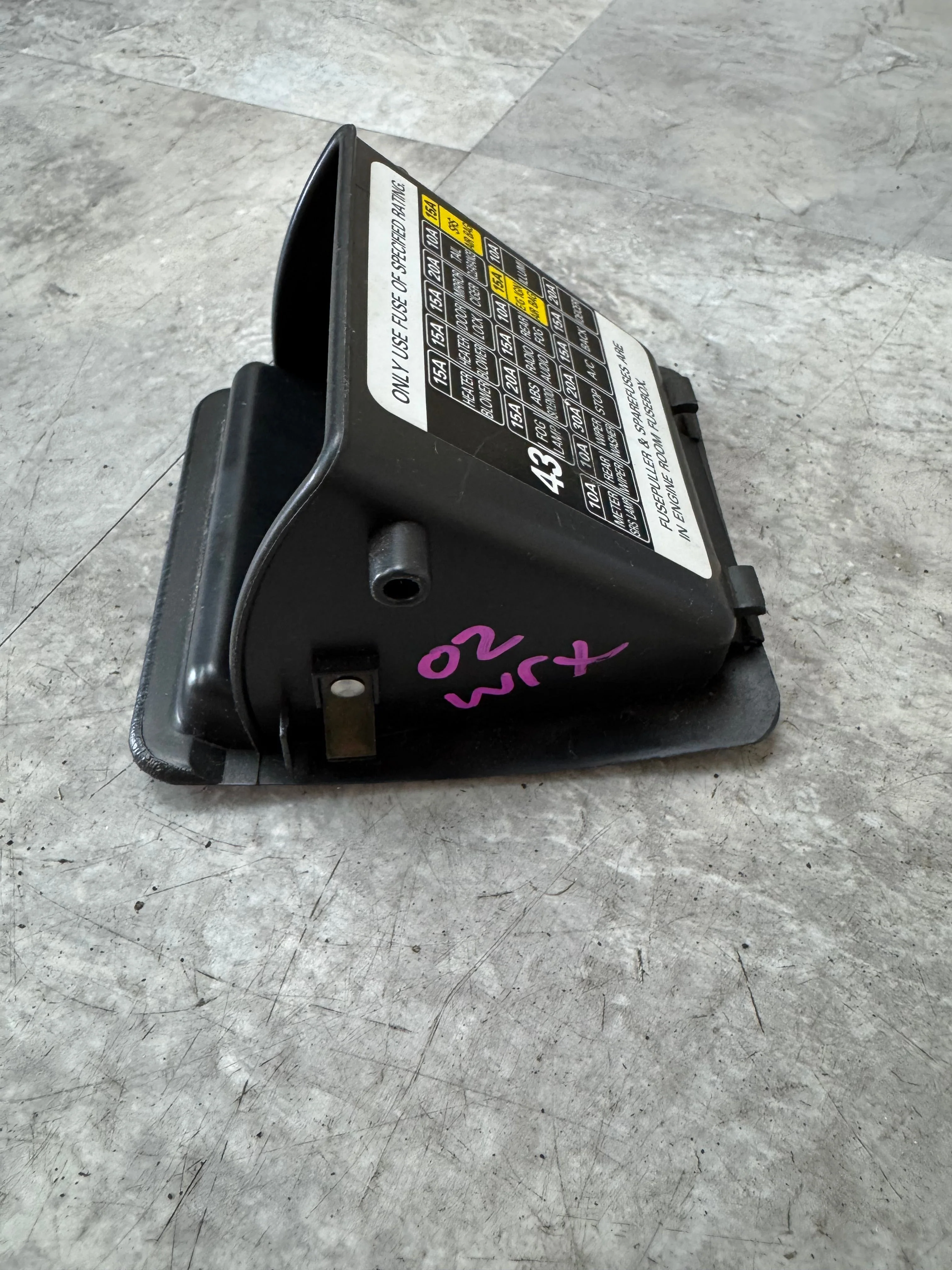2002-2005 Subaru Impreza WRX Inside Fuse Box Cover Ash Tray Storage K3 - Image 6