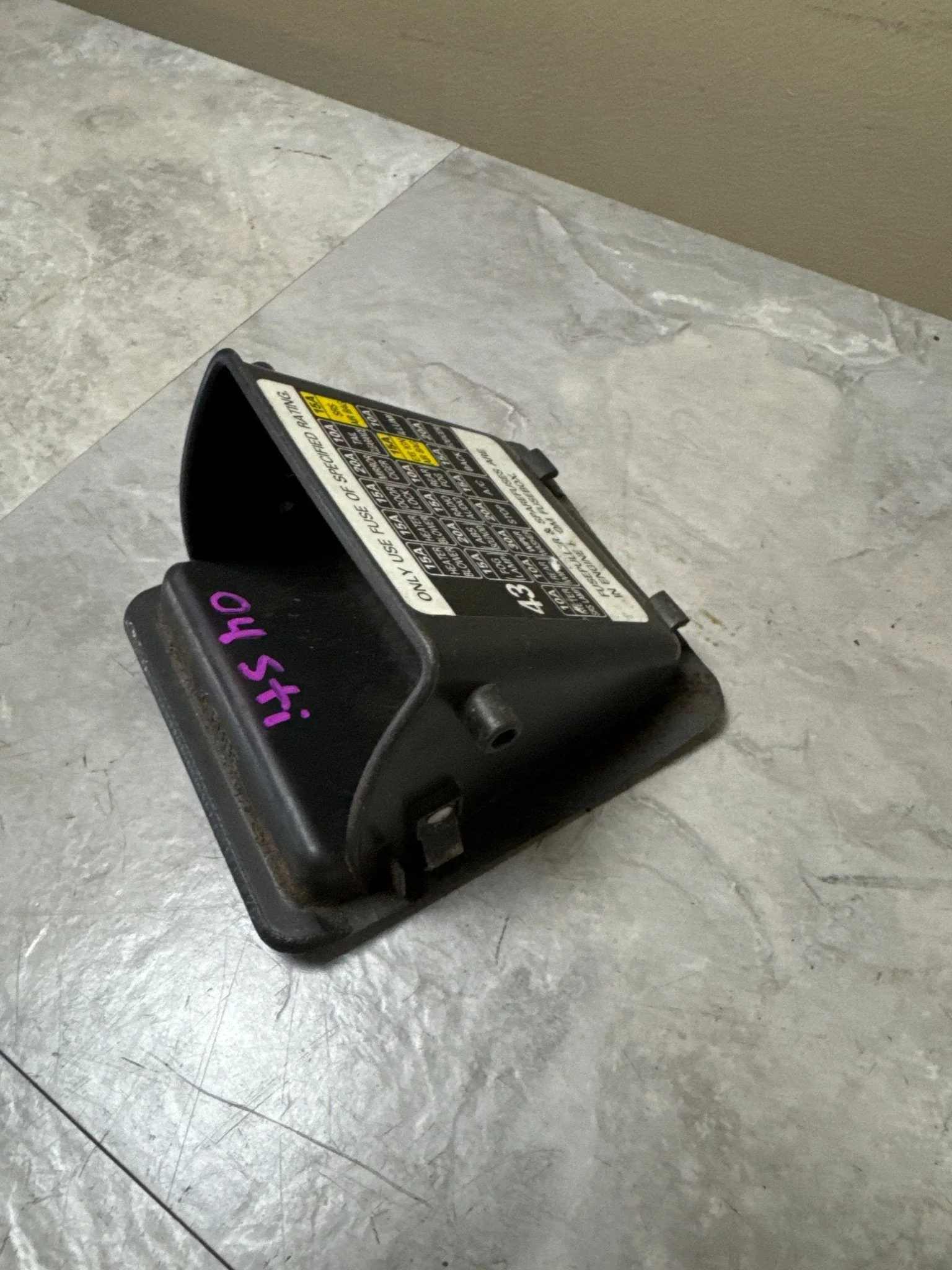 2002-2005 Subaru Impreza WRX Inside Fuse Box Cover Ash Tray Storage (04 STi K3 - Image 3