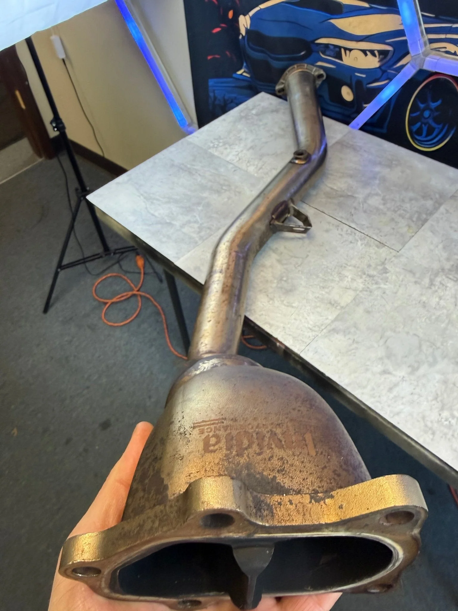 INVIDIA downpipe 3” catted divorced bell mouth 08-21 Subaru STi & 08-14 wrx - Image 3