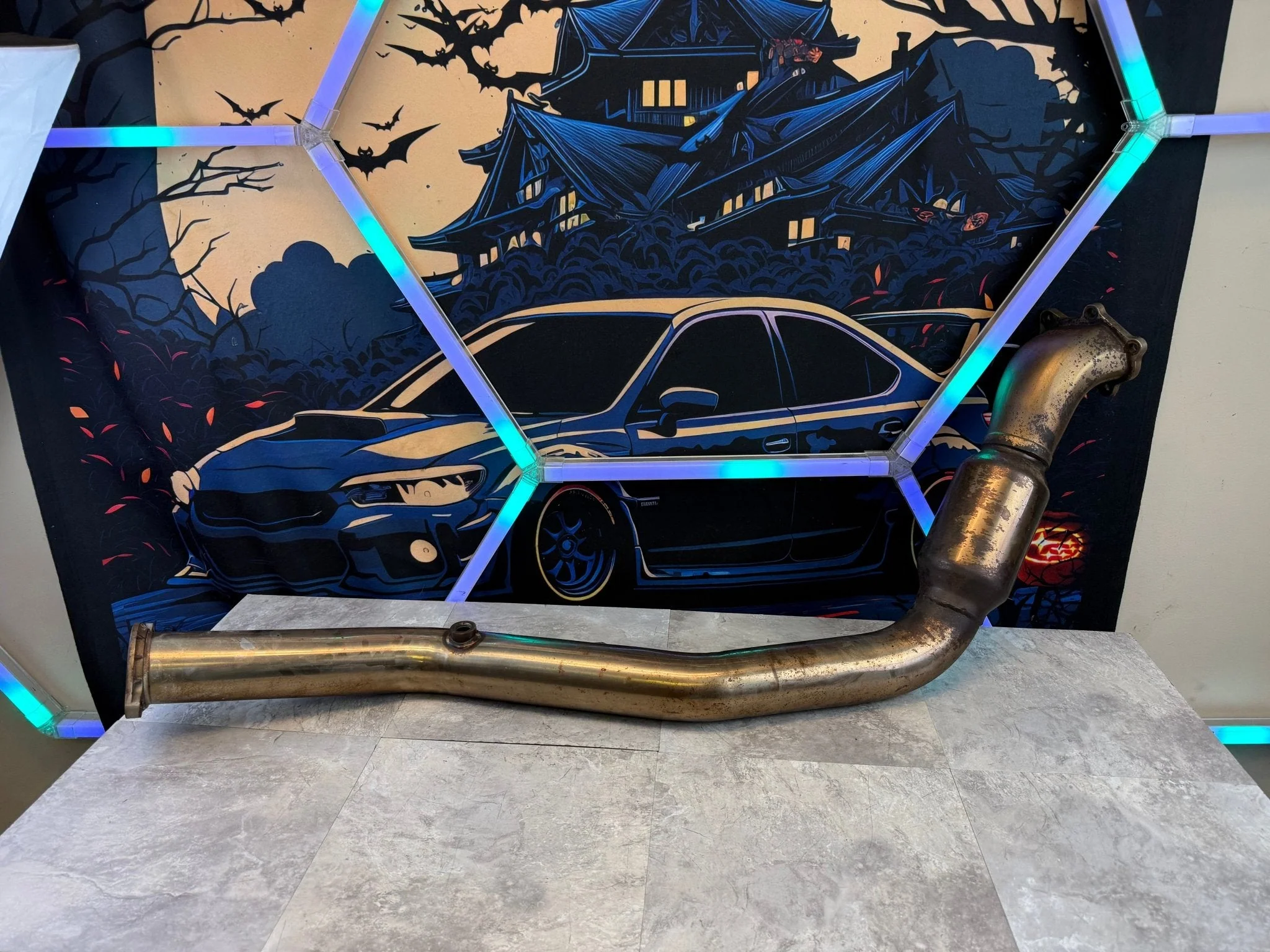 INVIDIA downpipe 3” catted divorced bell mouth 08-21 Subaru STi & 08-14 wrx - Image 7